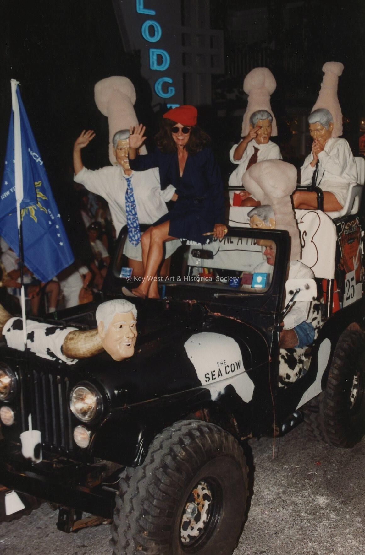 A float in the parade.