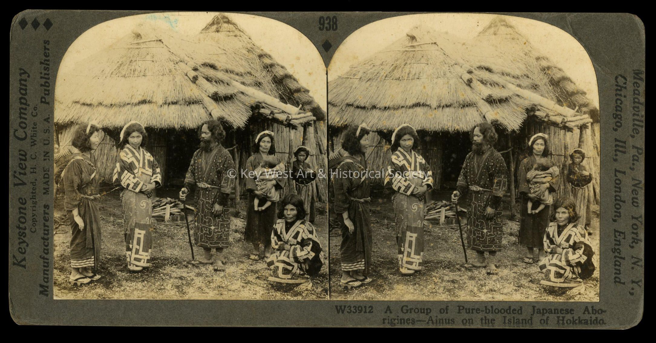 A Group of Pure-Blooded Japanese Aborigines-Ainus on the Island of Hokkaido; Copyright: © Key West Art & Historical Society; Origformat: Print-Photographic; Resolution: 300 dpi