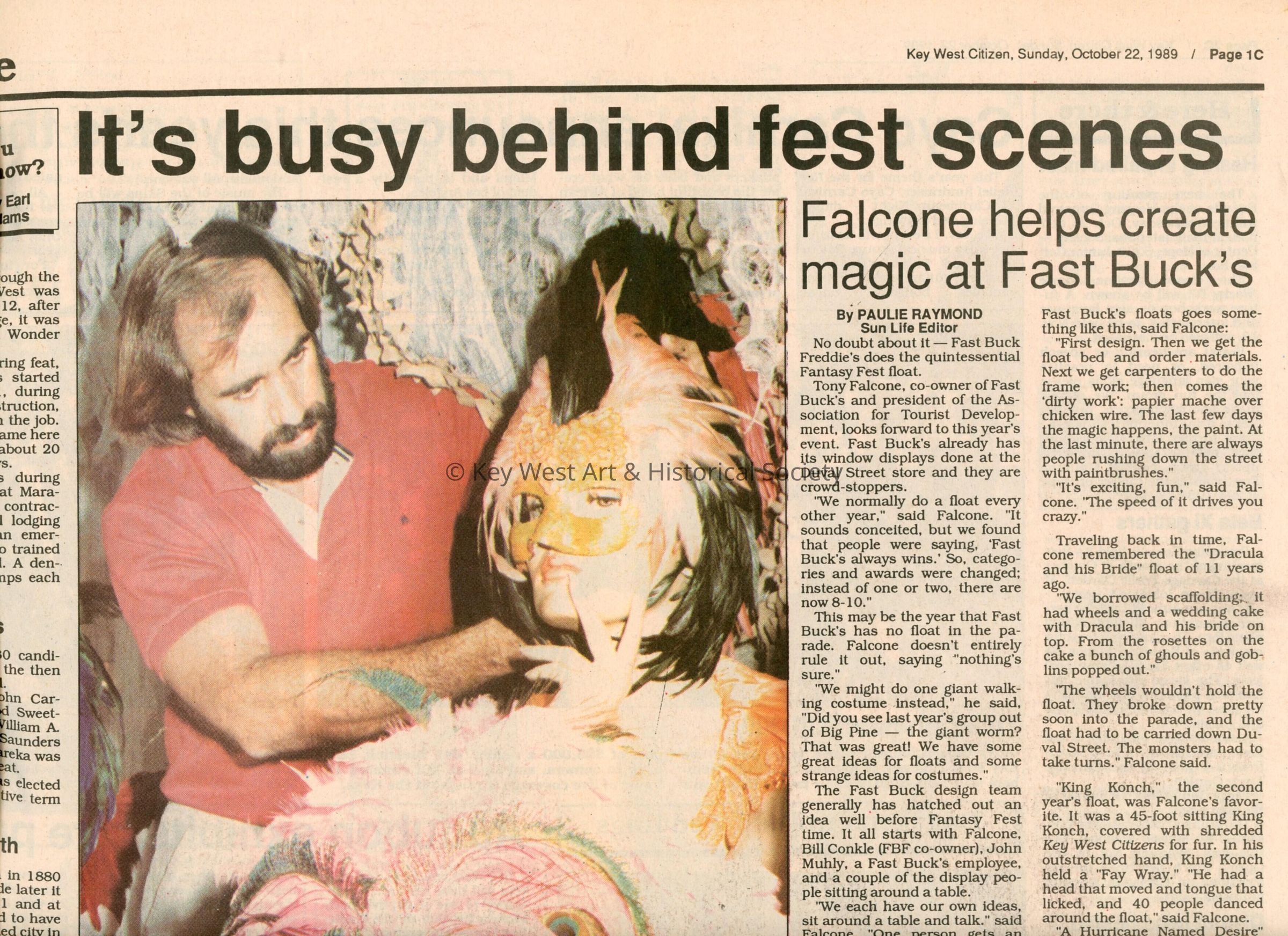 A few articles about Fantasy Fest in the Key West Citizen. picture number 1