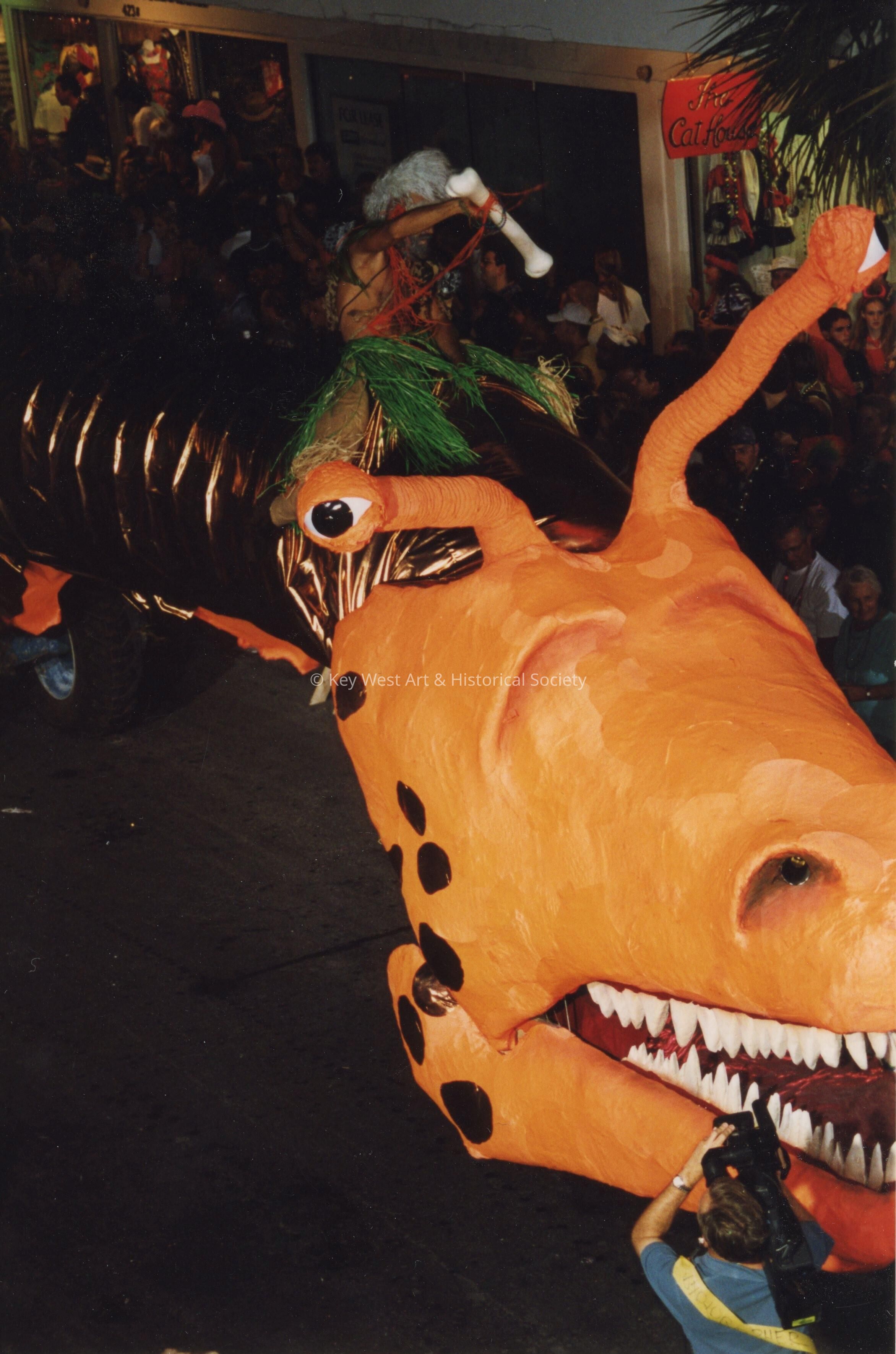 A float in the parade.