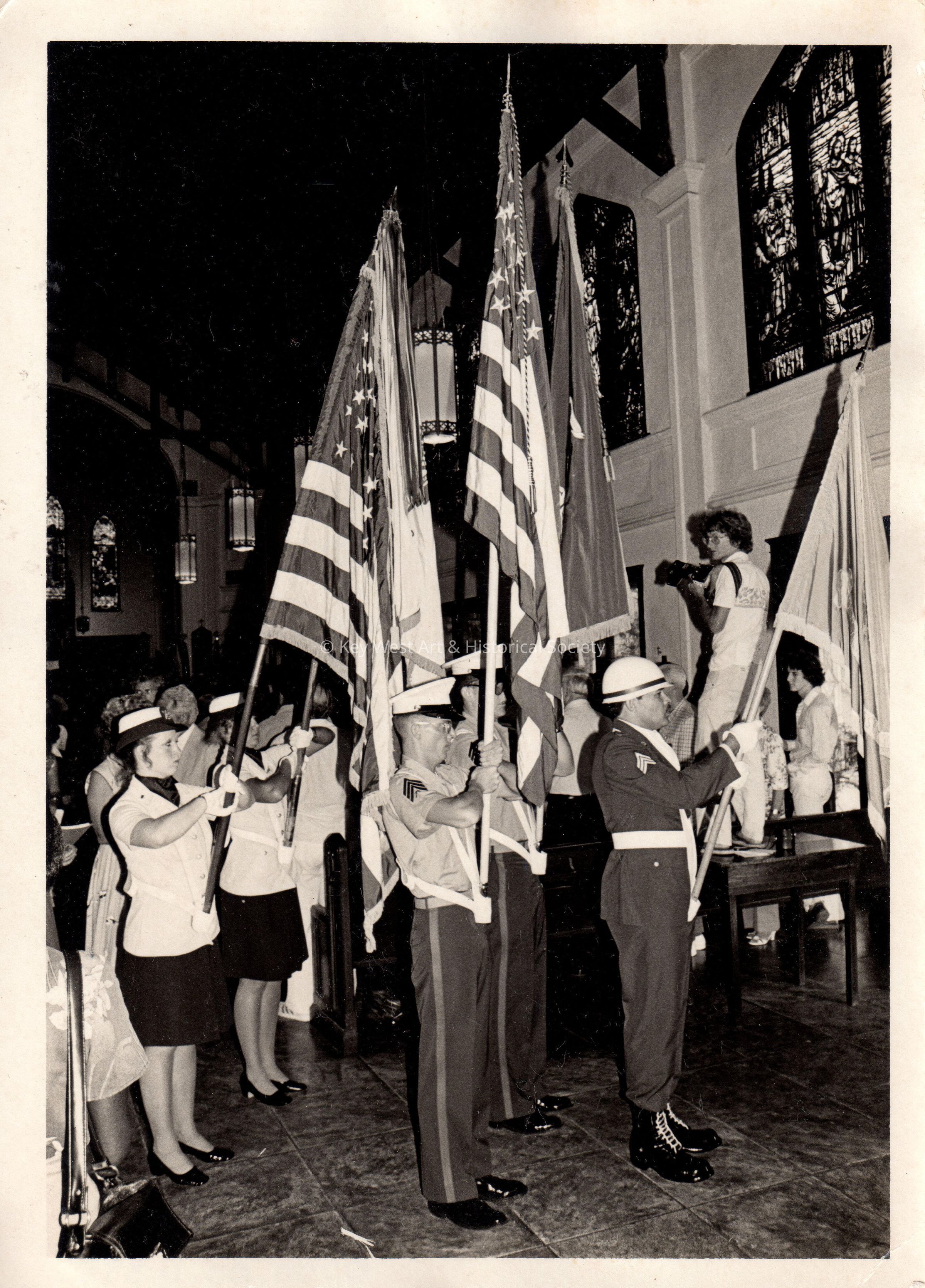 Honor guard in a church picture number 1