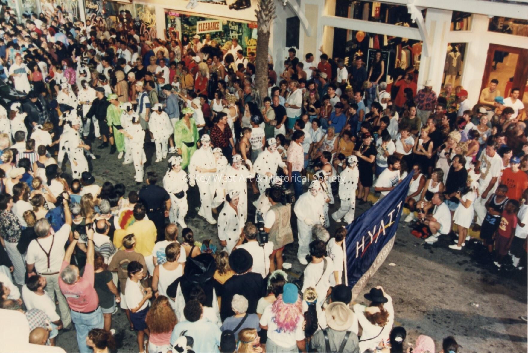 An unknown group of people part of the parade.