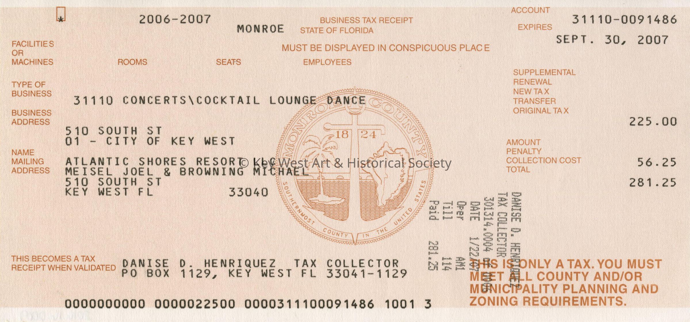 Business Tax Receipt Atlantic Shores picture number 1