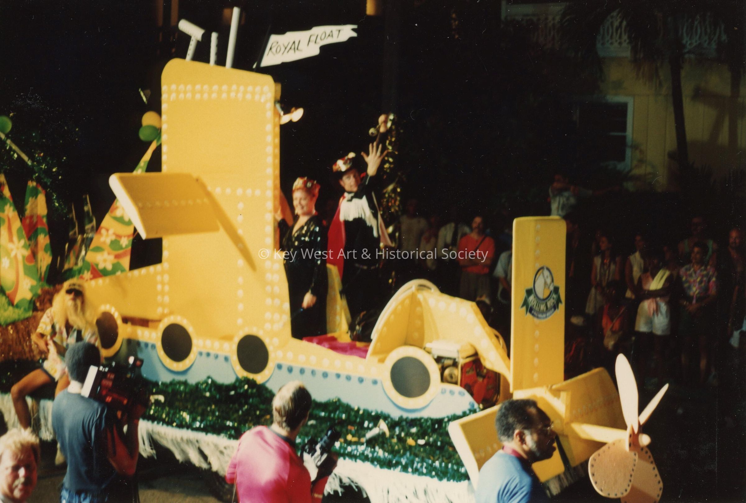 A float in the parade.