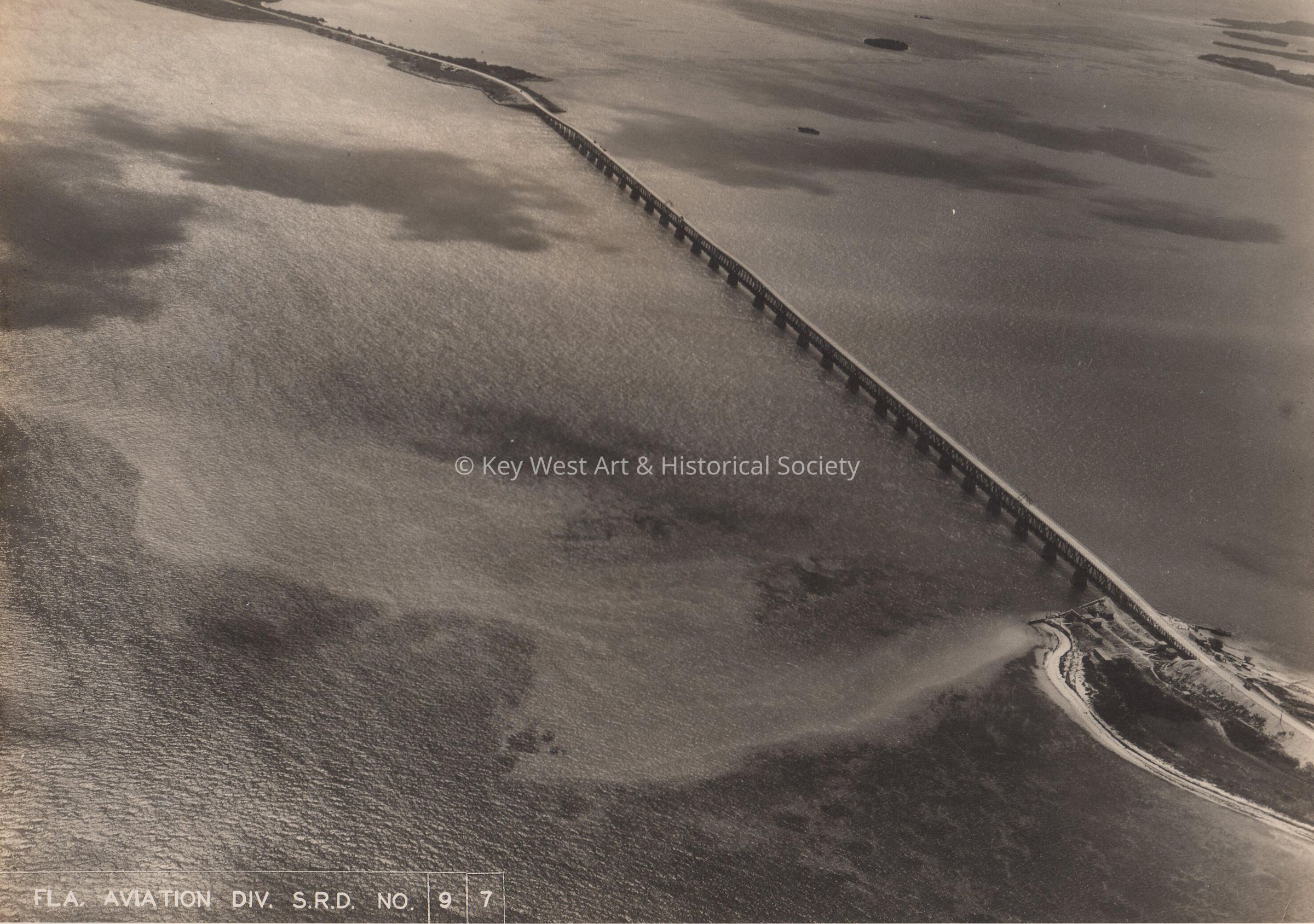 Aerial view of Bahia Honda Bridge picture number 1