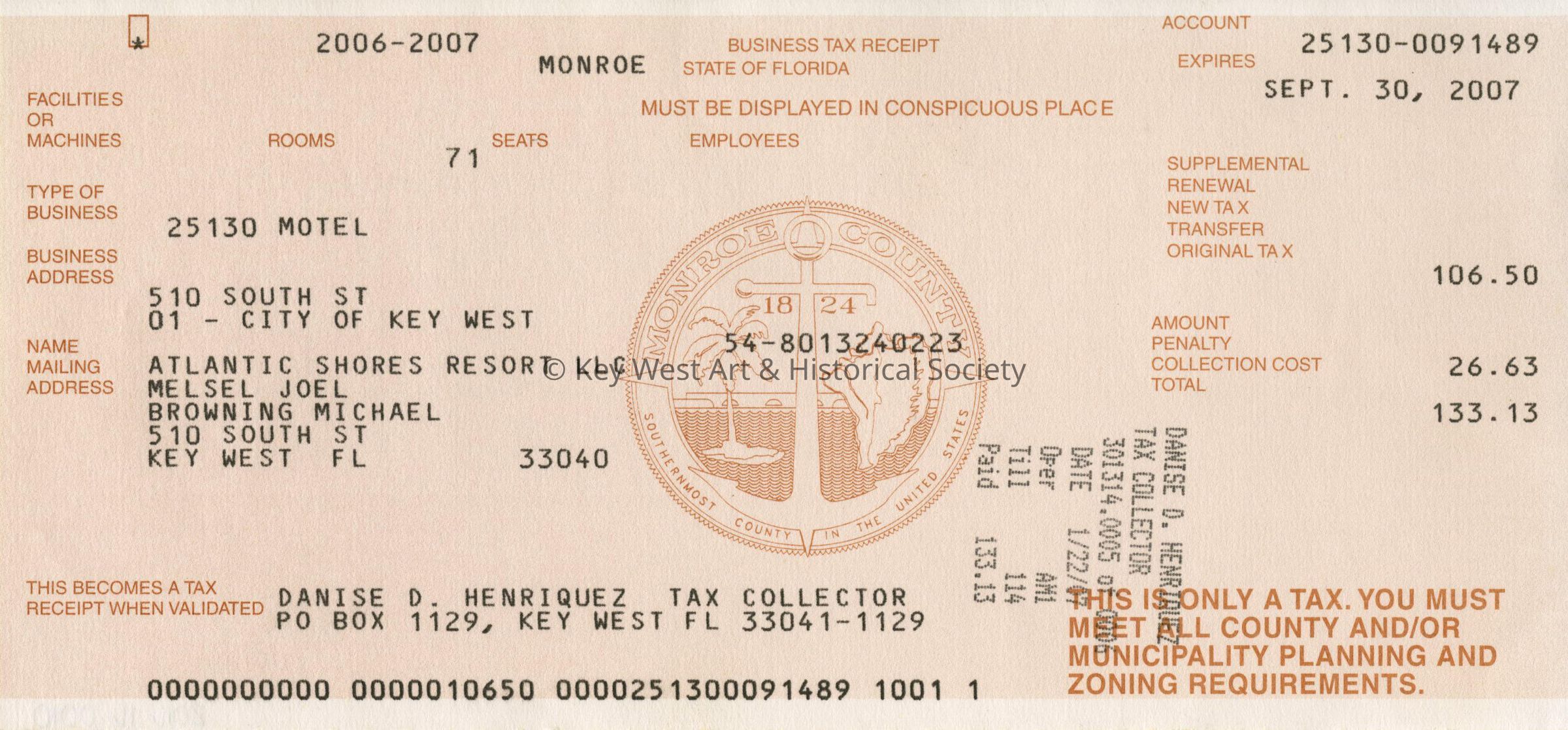 Business Tax Receipt Atlantic Shores picture number 1