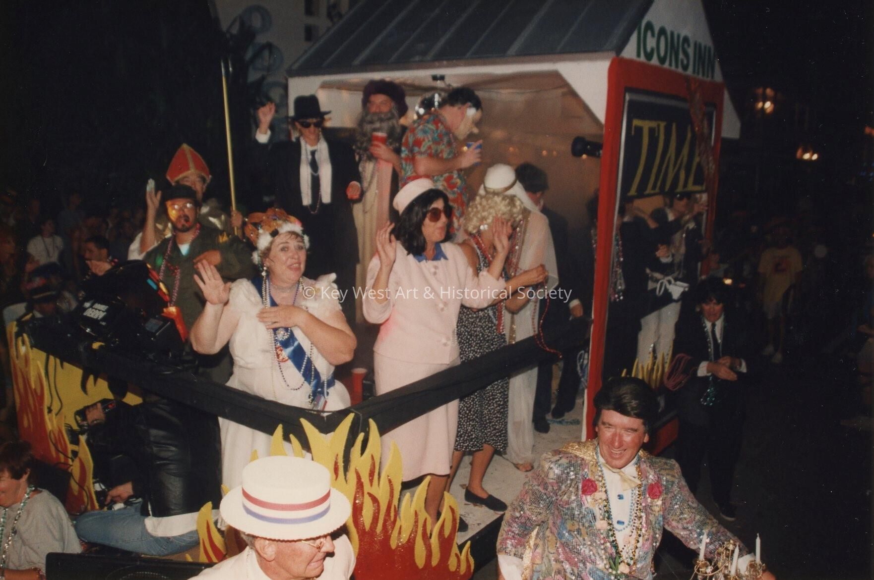 A float in the parade.