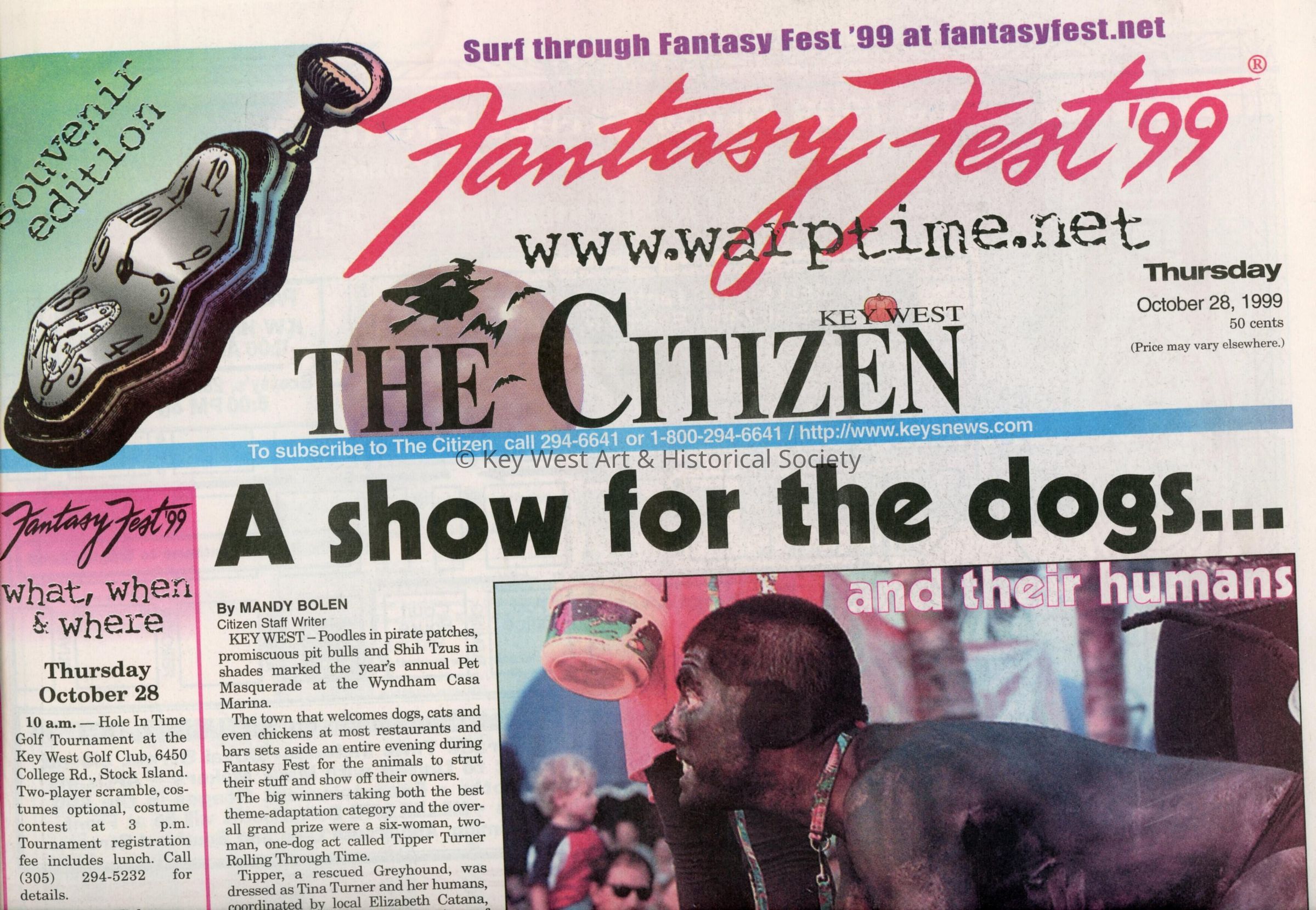 A few articles in the Key West Citizen about Fantasy Fest.