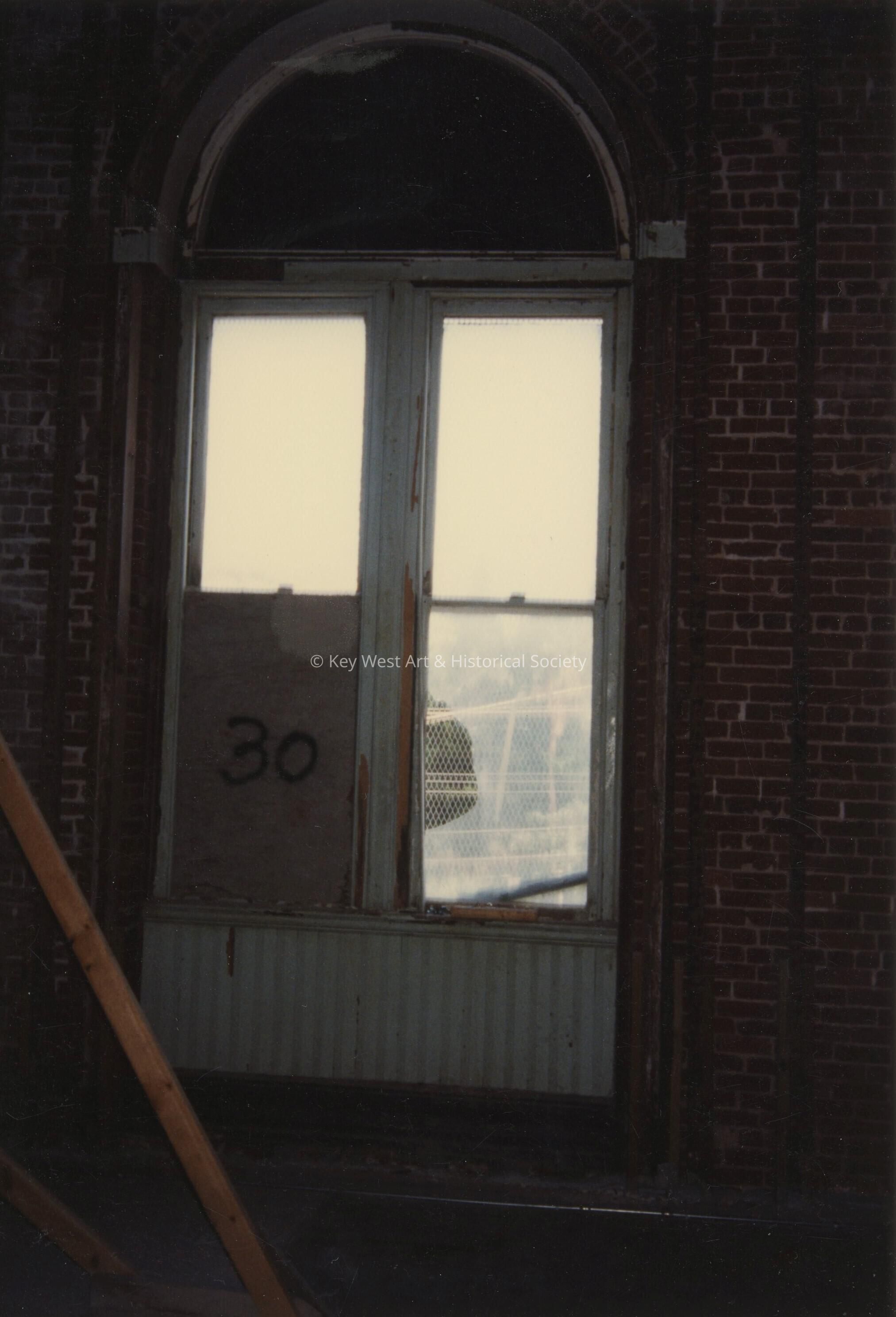 A window labeled number 30.