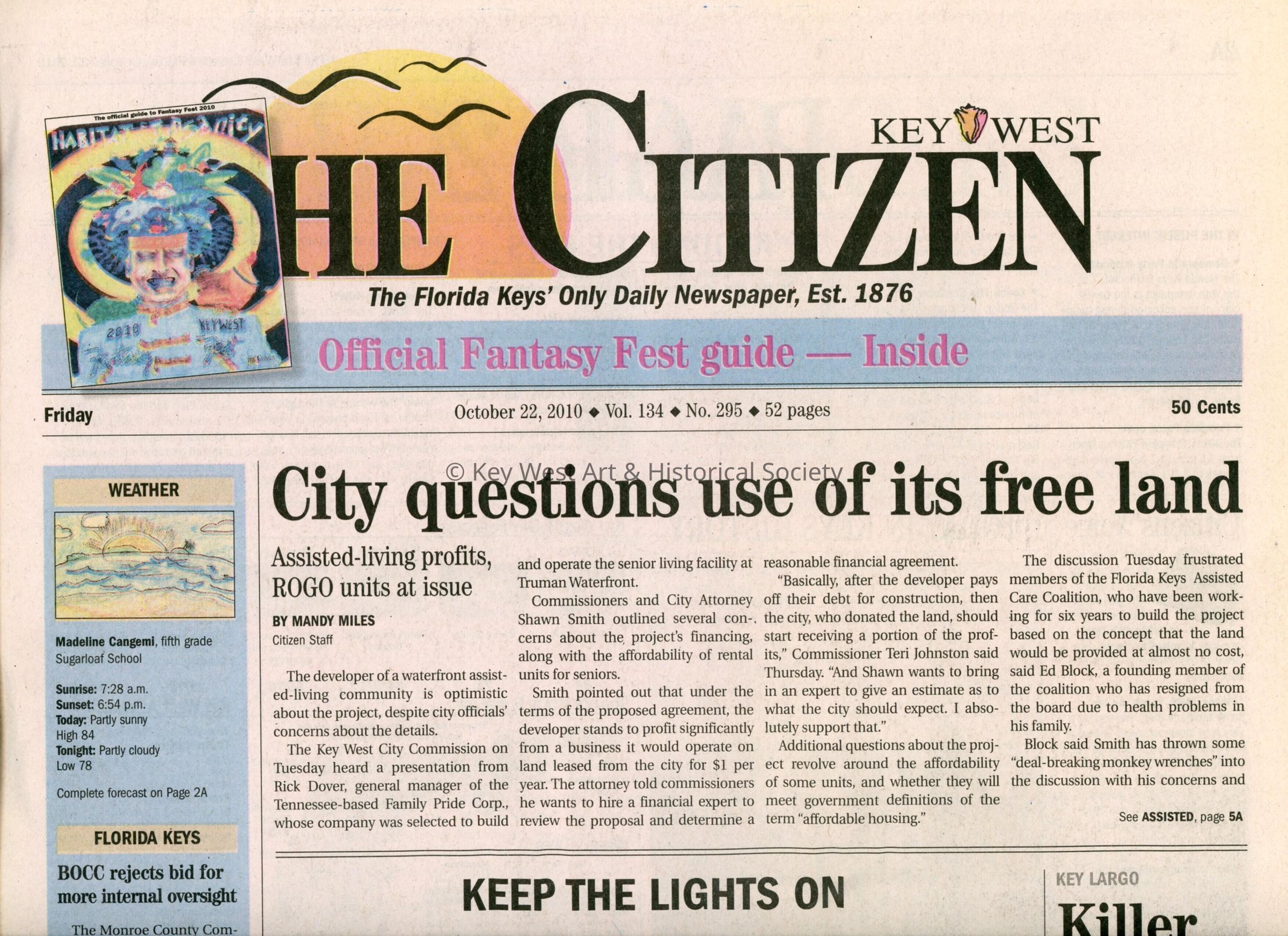 An article in the Key West Citizen about Fantasy Fest.