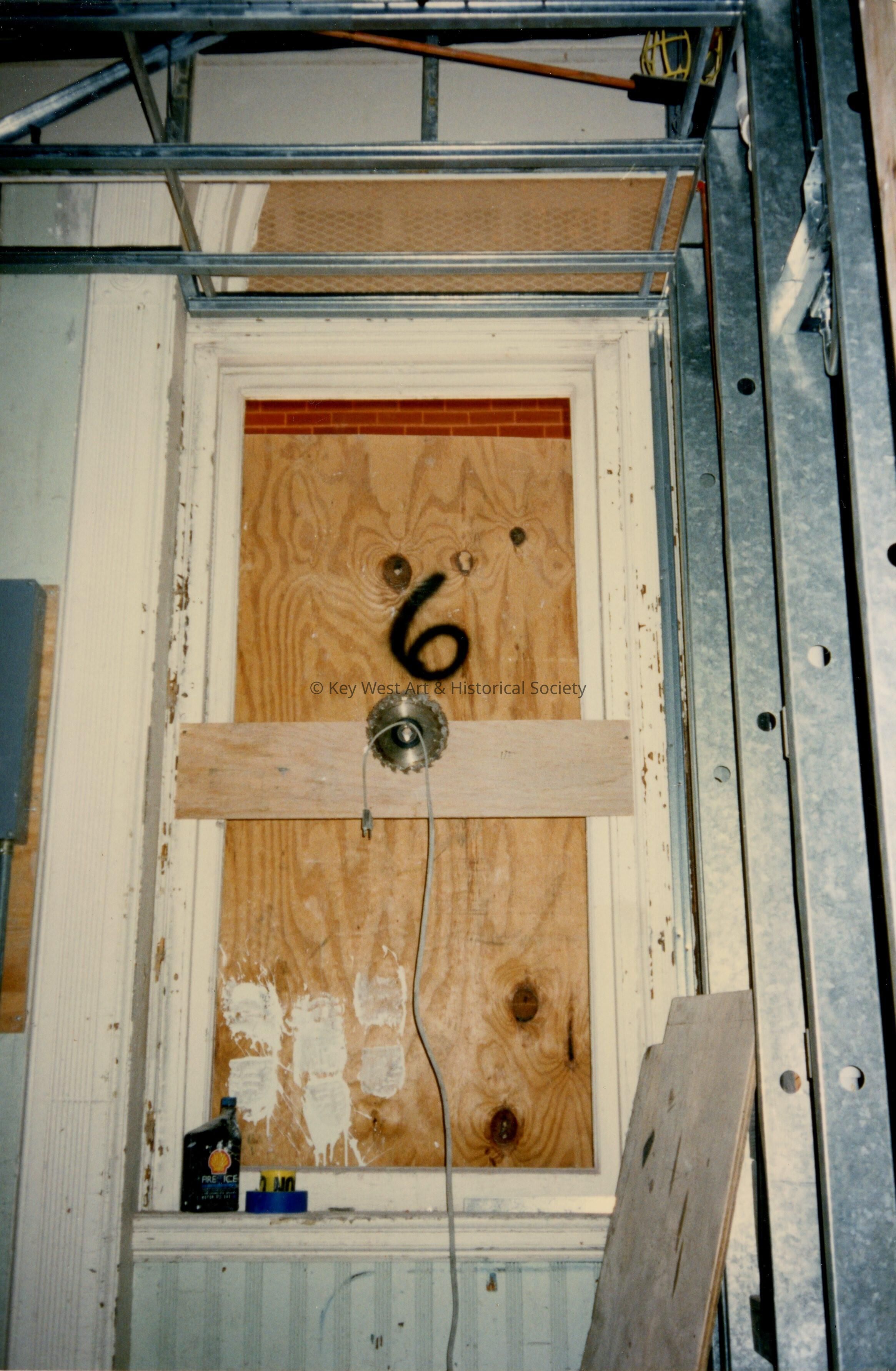 A window labeled number 6.
