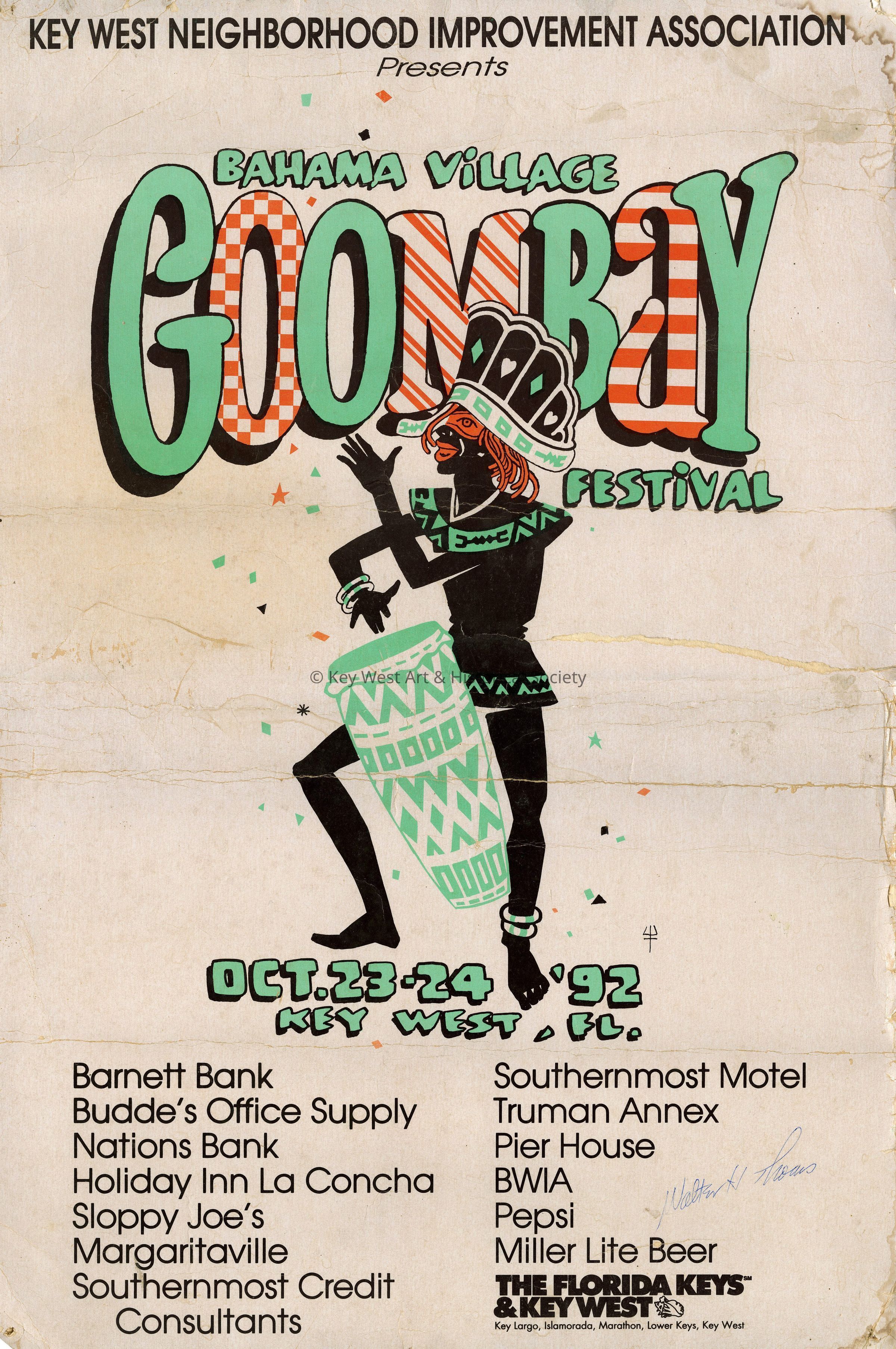 Bahama Village Goombay Festival Poster; © Key West Art & Historical Society