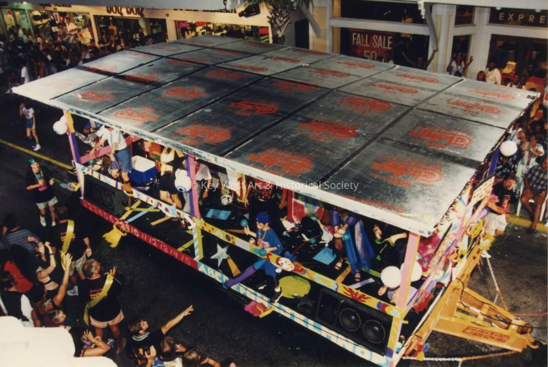 Float in the parade.