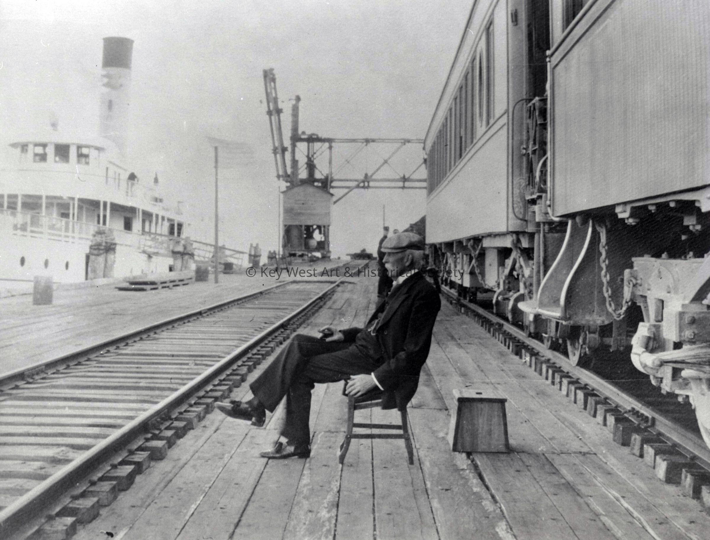 Henry Morrison Flagler at Knights Key; © Key West Art & Historical Society
