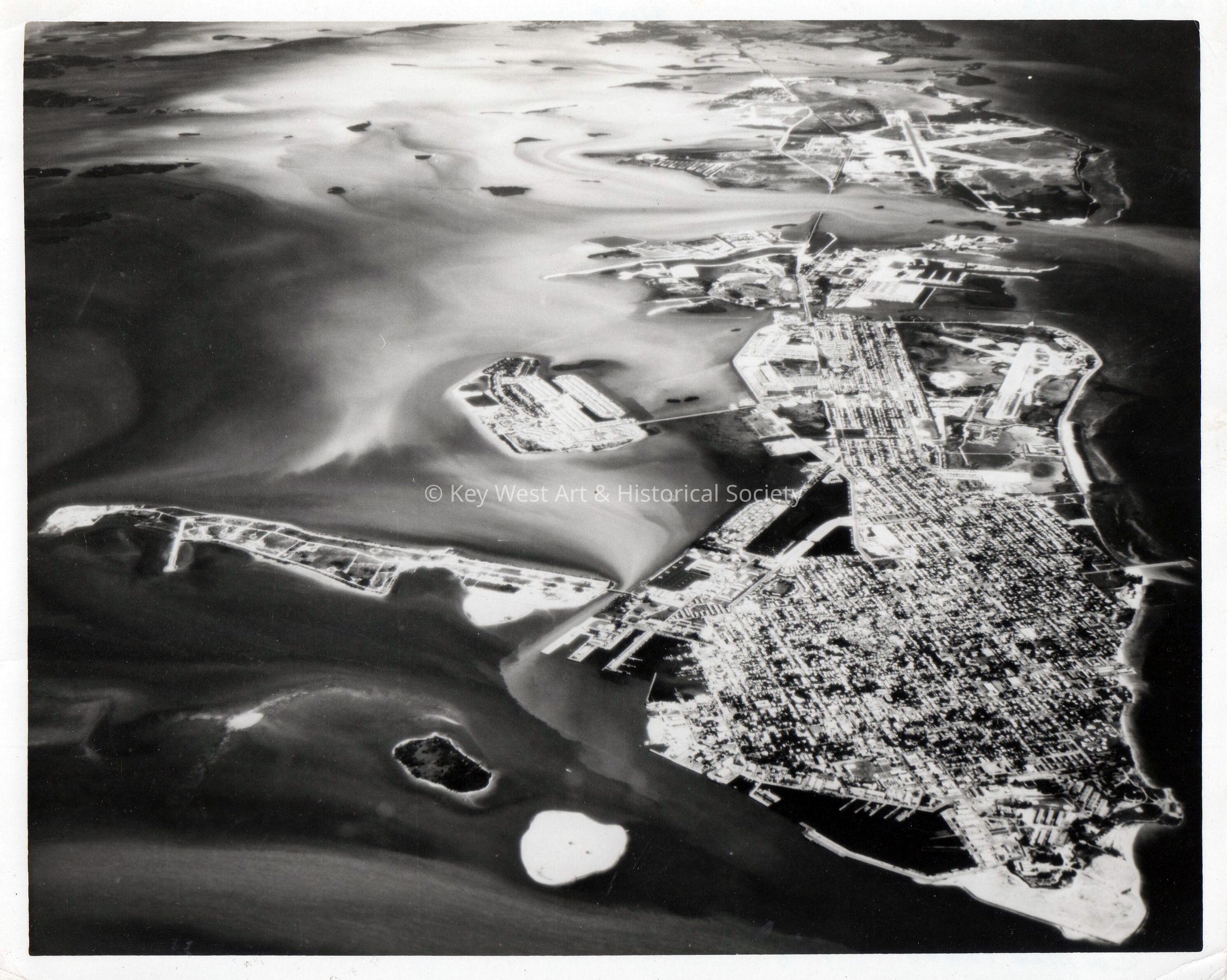 Aerial View of Key West; © Key West Art & Historical Society