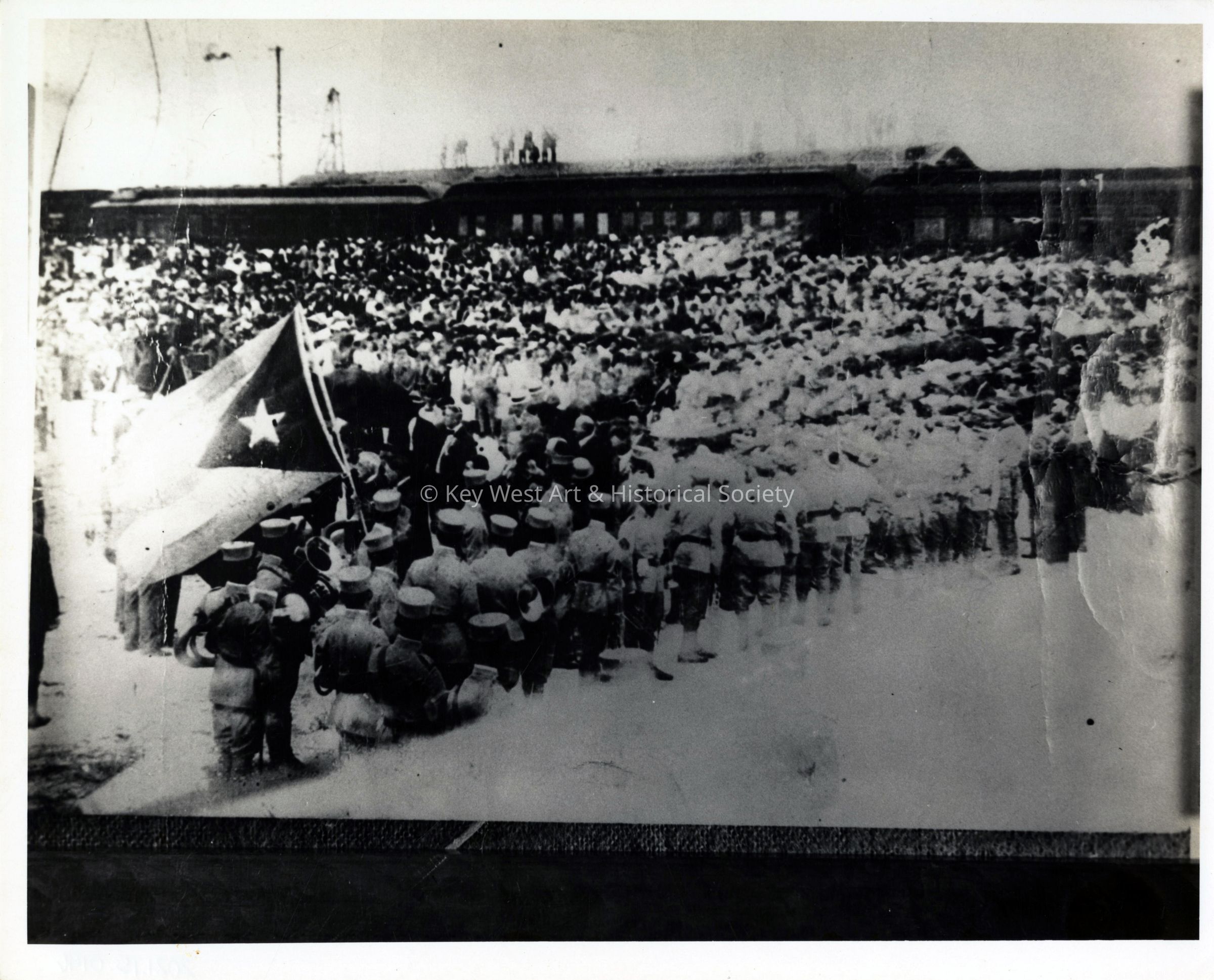 Arrival of the First Florida East Coast Railway Train to Key West; © Key West Art & Historical Society