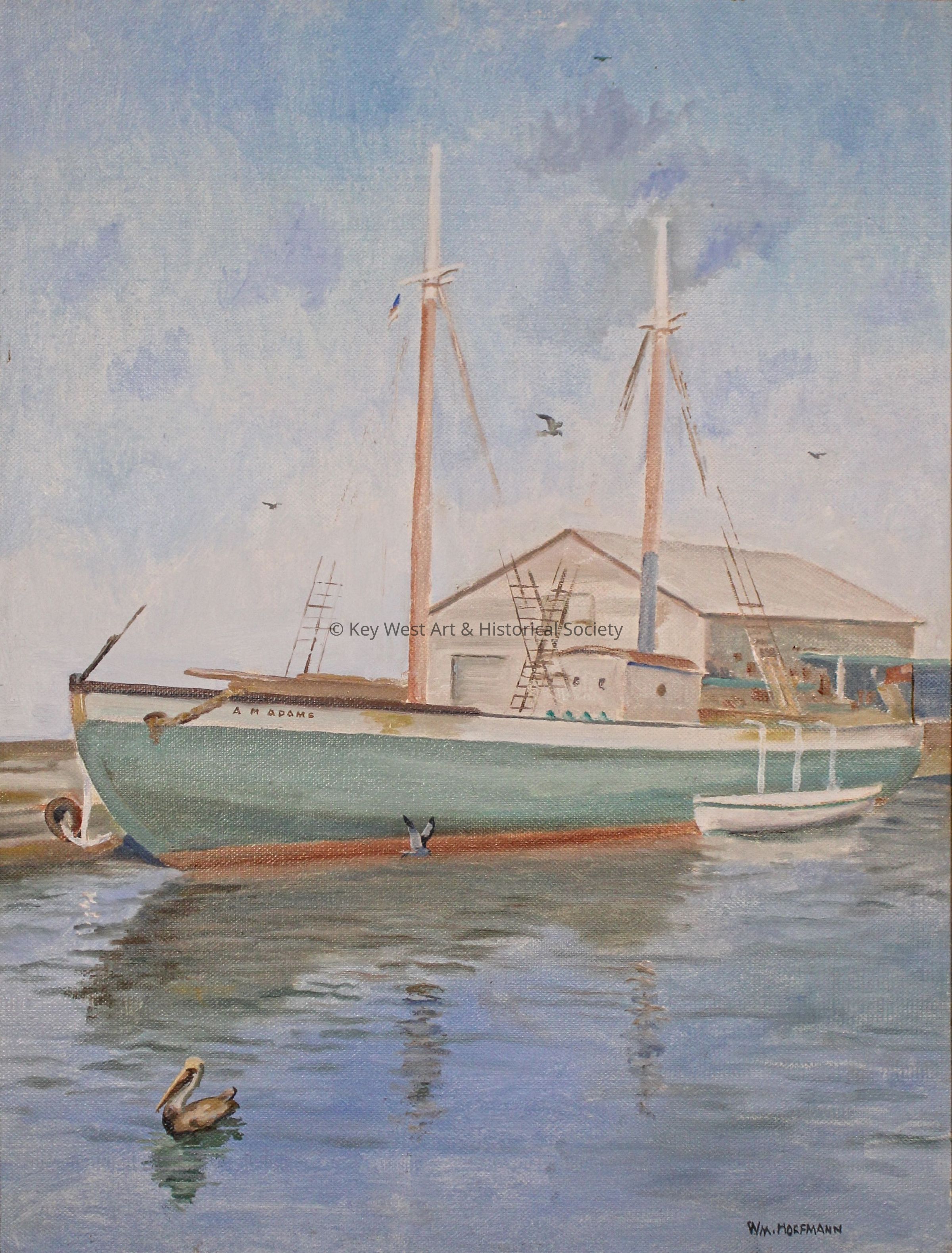 A.M. Adams at Turtle Kraals; © Key West Art & Historical Society