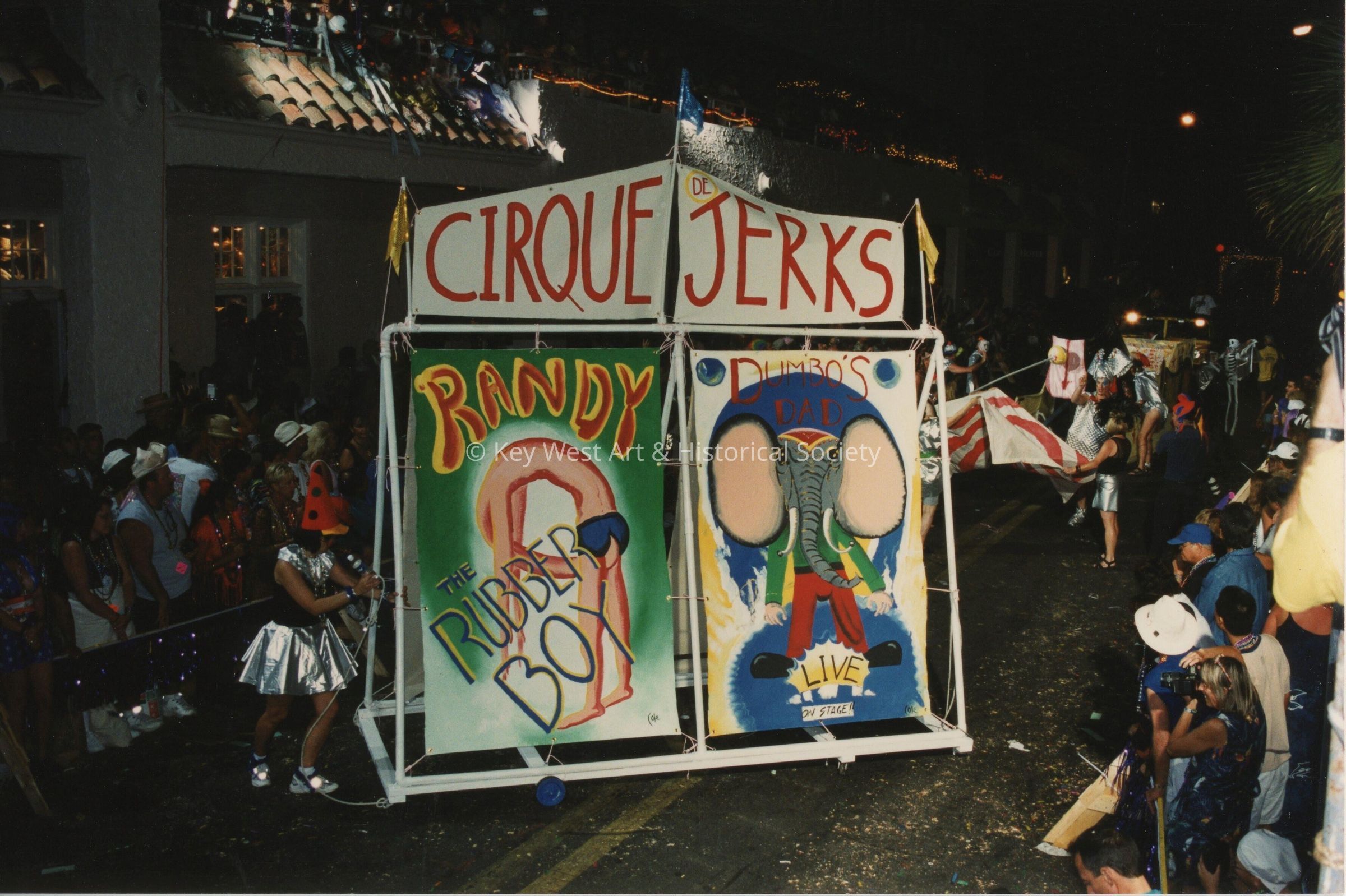 A float in the parade.