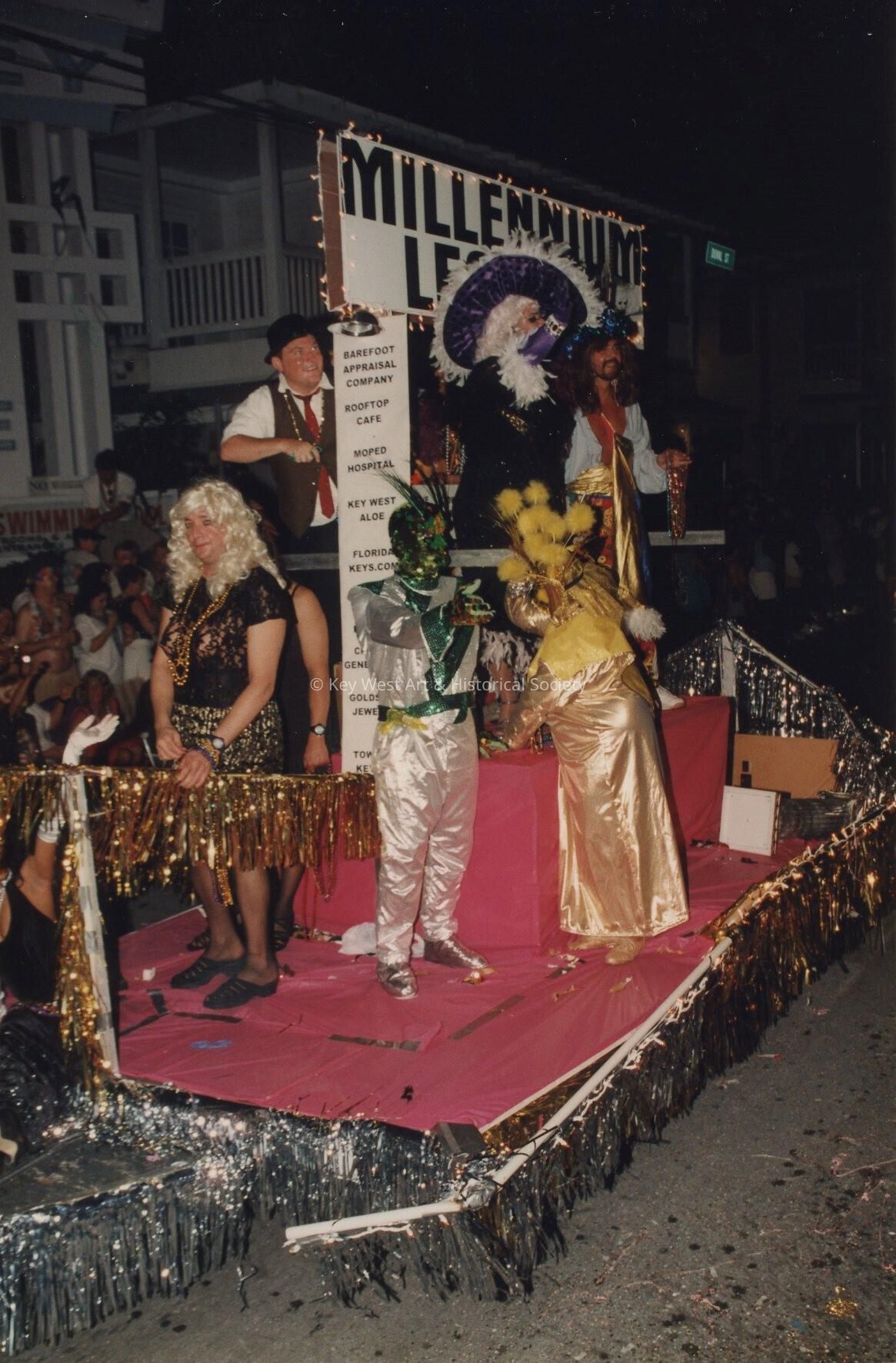 A float in the parade.