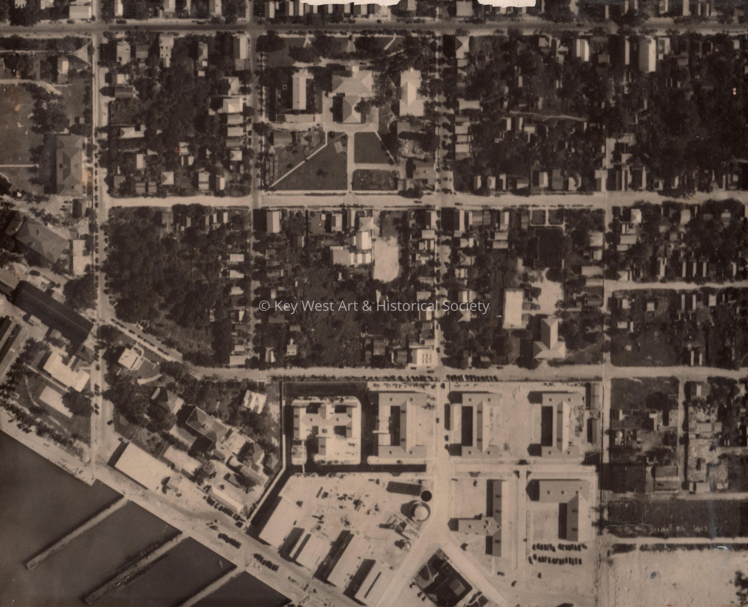 Aerial view, perhaps Whitehead, Thomas, and Emma Streets picture number 1
