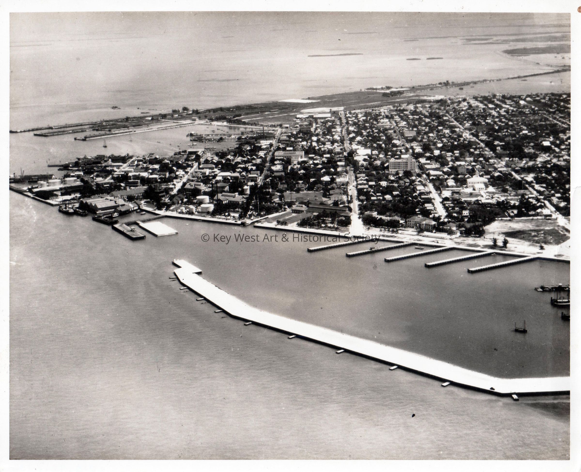 Aerial View of Naval Station Key West; © Key West Art & Historical Society