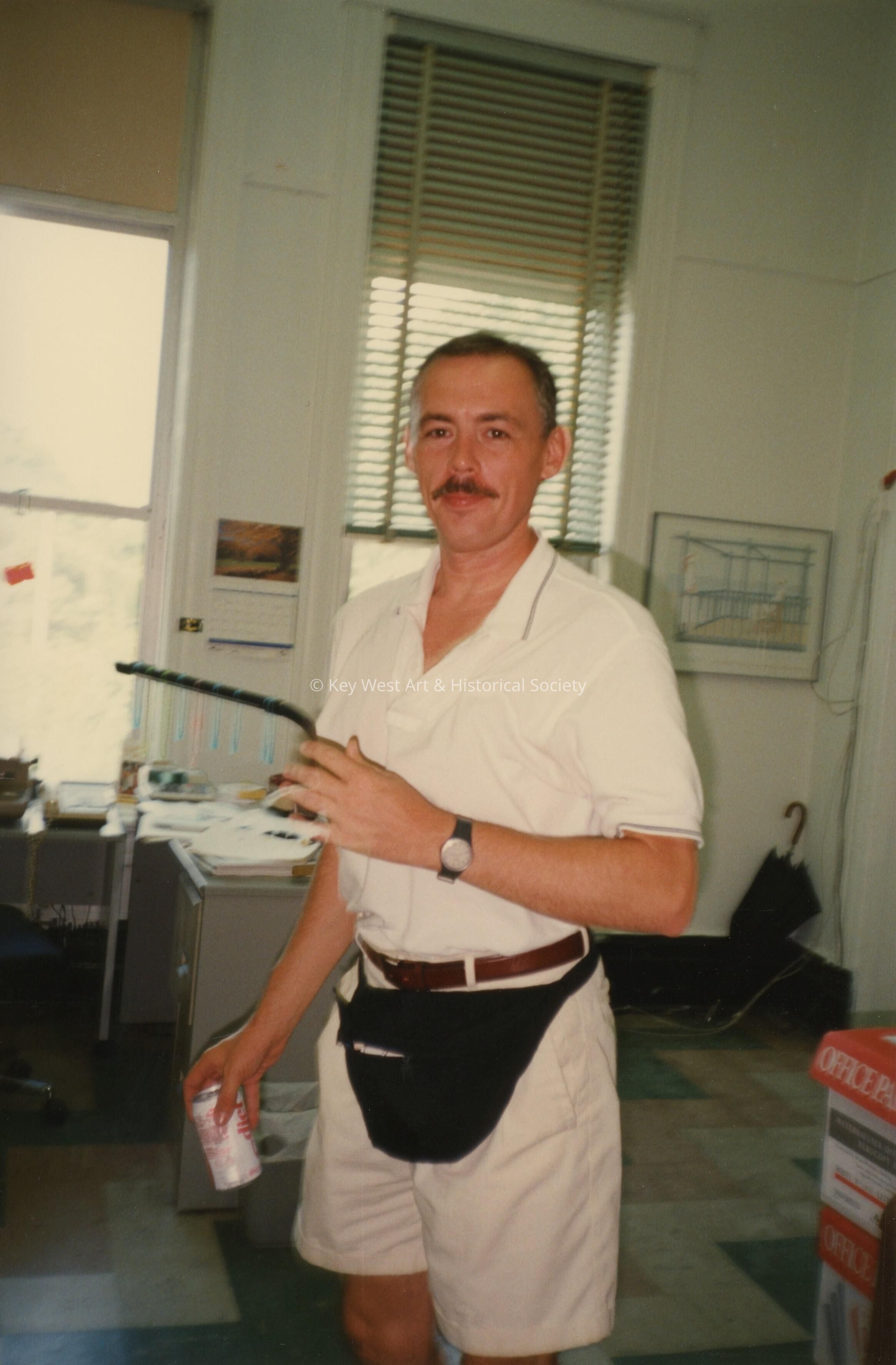 An unknown man.