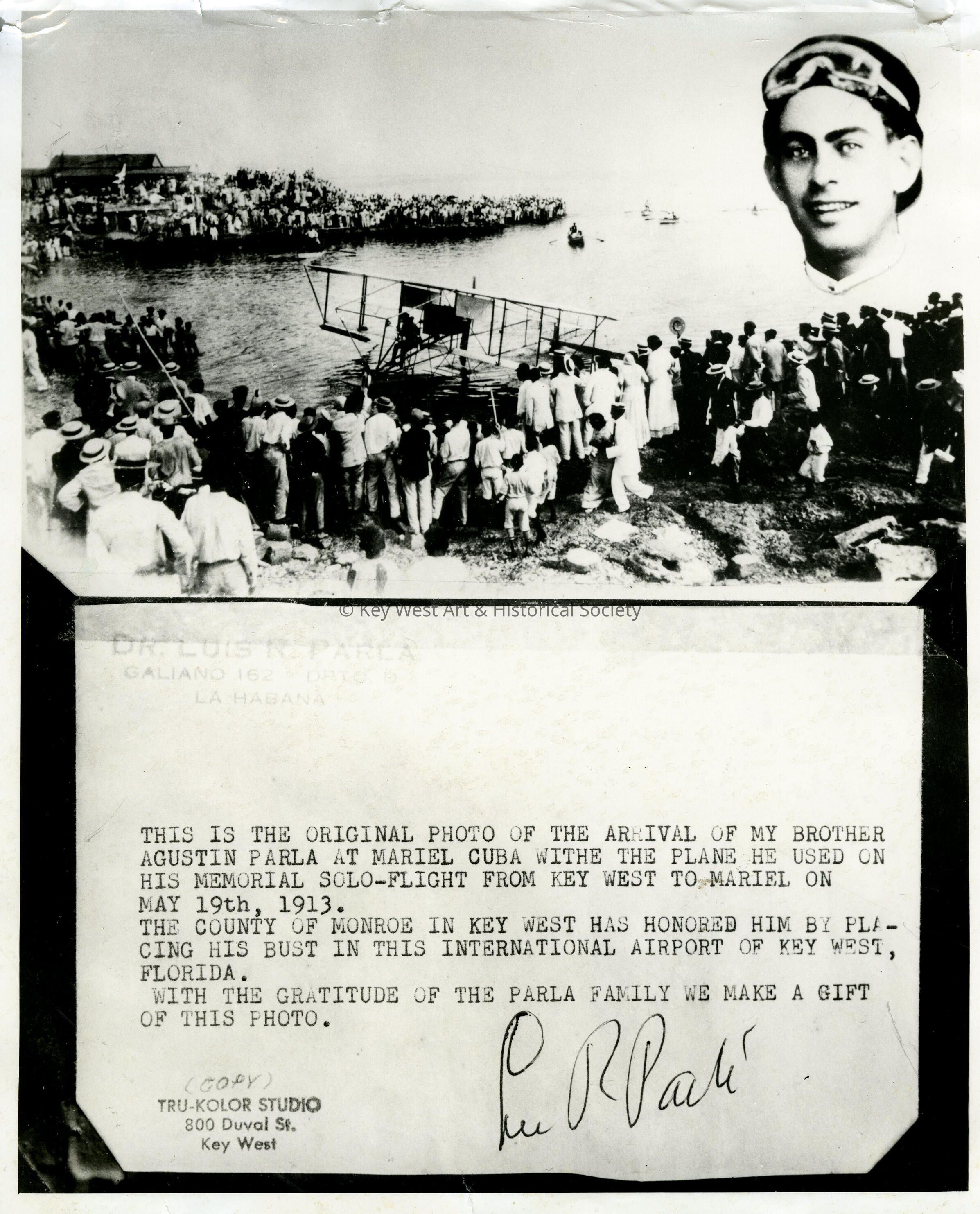 Arrival of Agustin Parla in Mariel, Cuba; © Key West Art & Historical Society