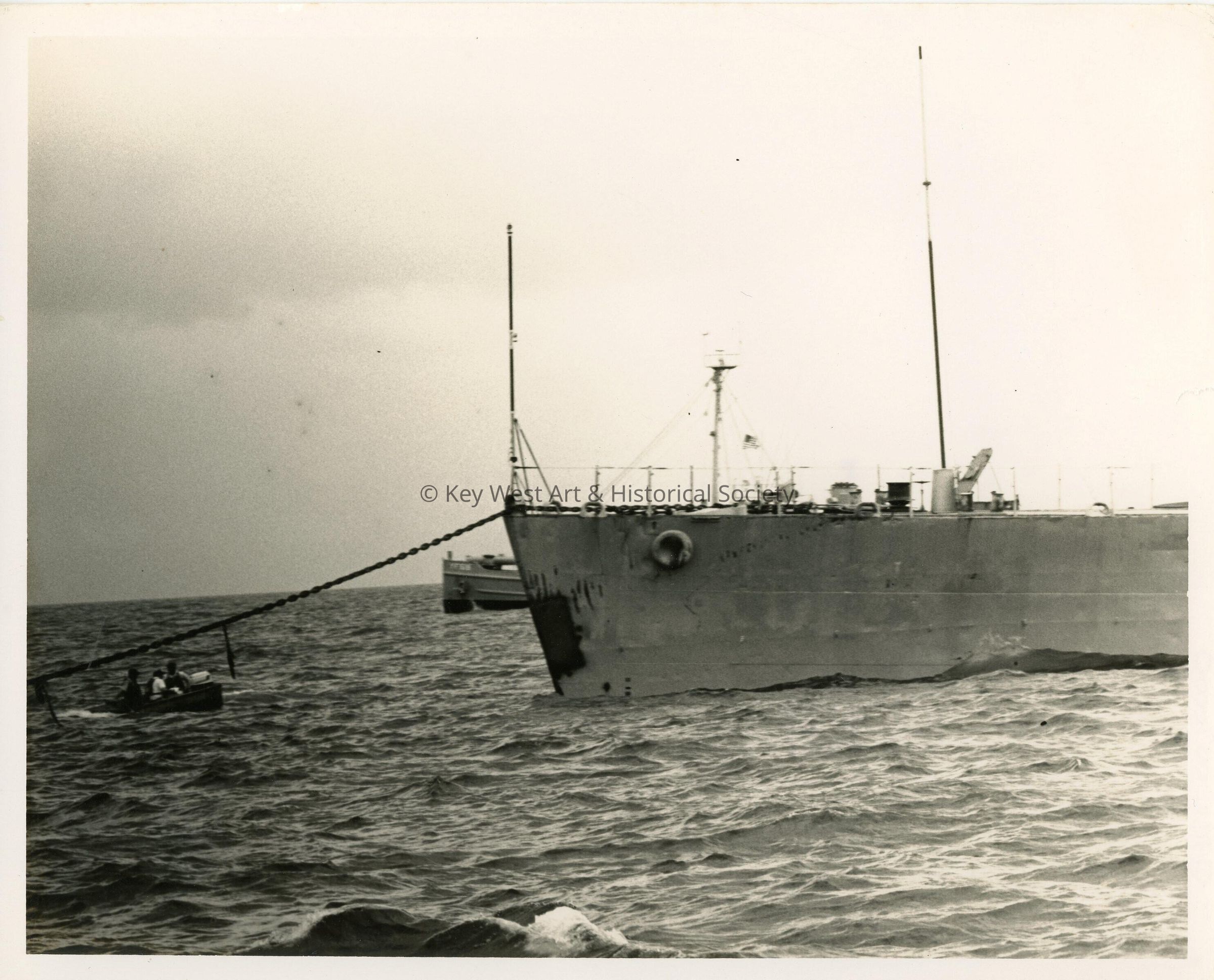 A ship anchored