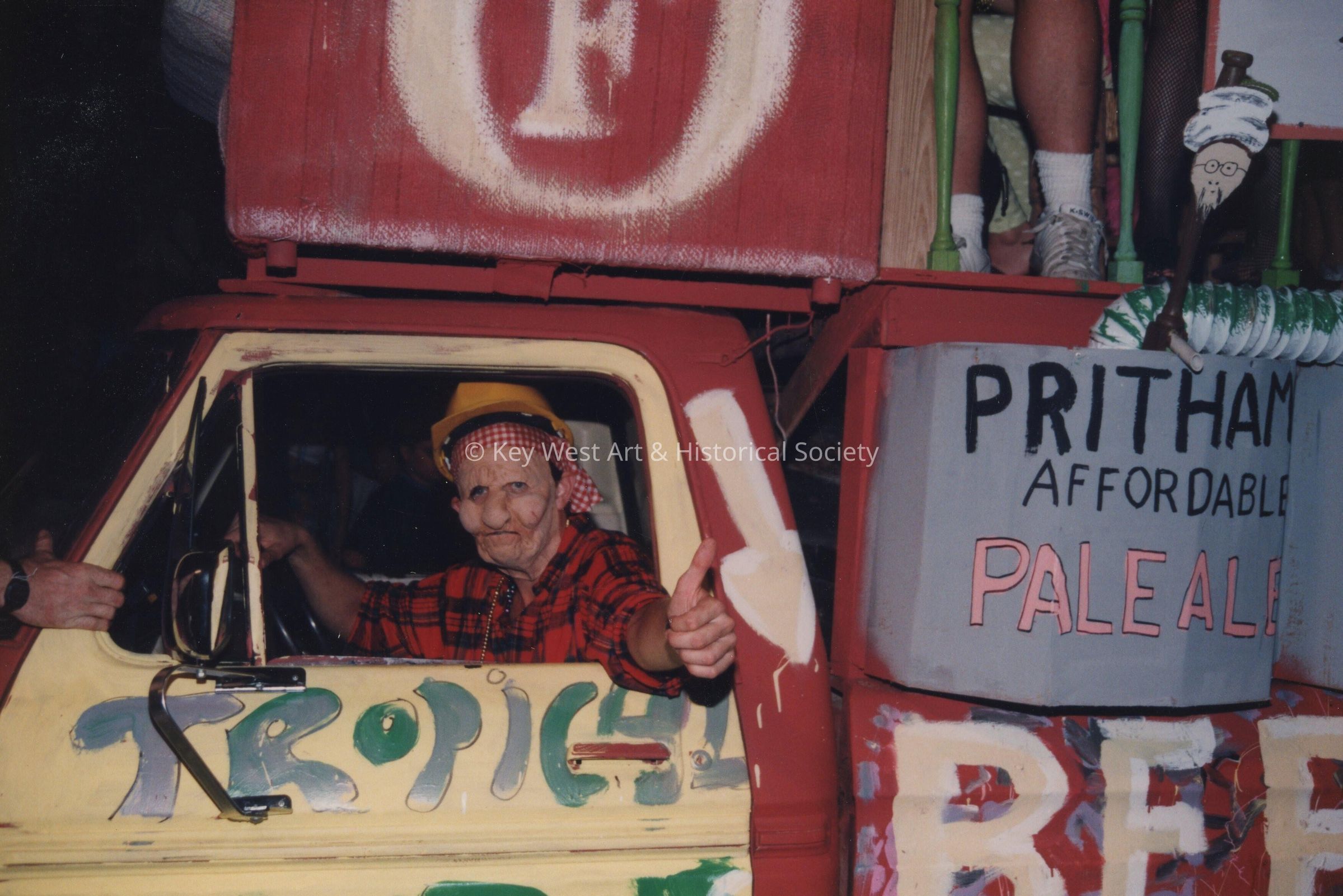 A float in the parade.