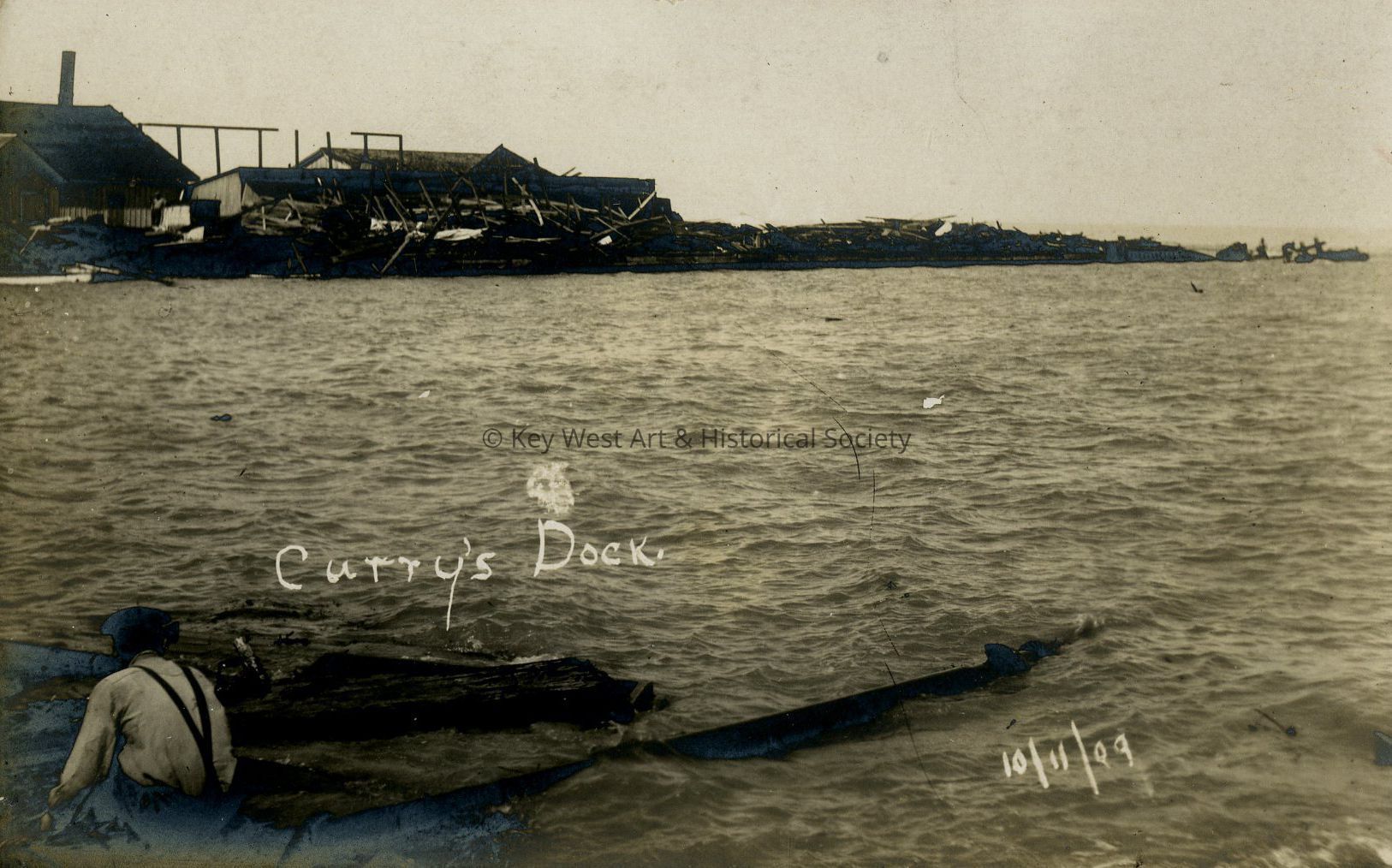 Hurricane Damage at Key West Waterfront; © Key West Art & Historical Society