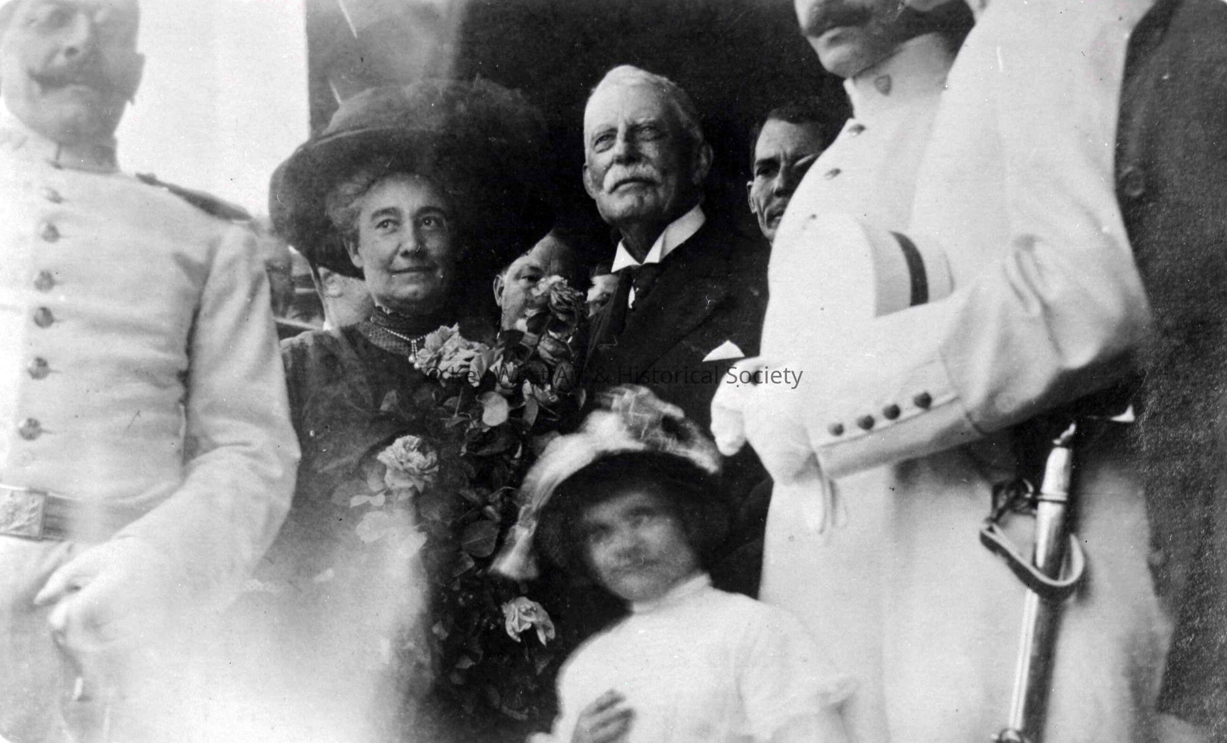Henry M. Flagler and Mary Lily Kenan Flagler at the Arrival of the First Train to Key West; © Key West Art & Historical Society