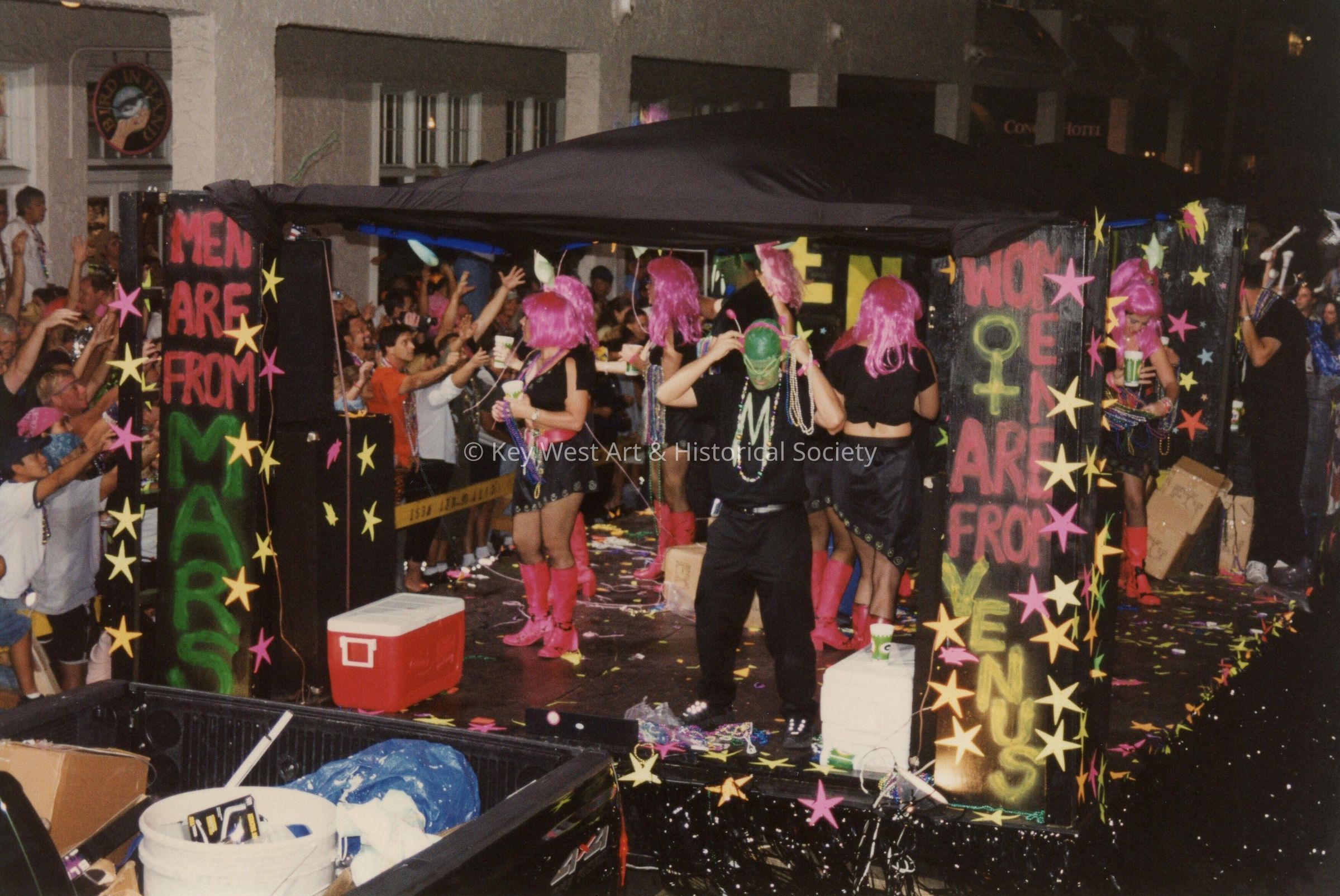 A float in the parade.