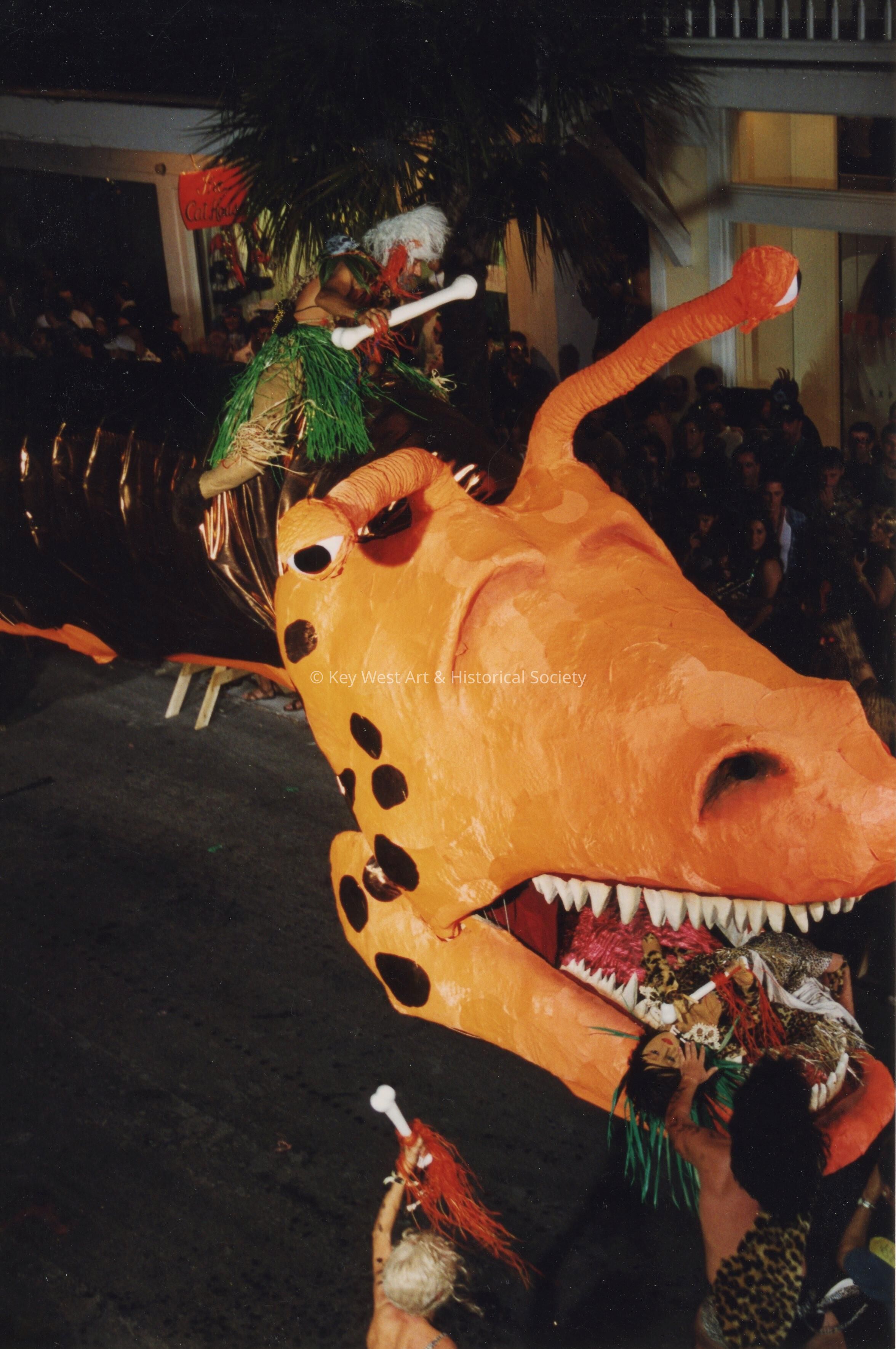 A float in the parade.