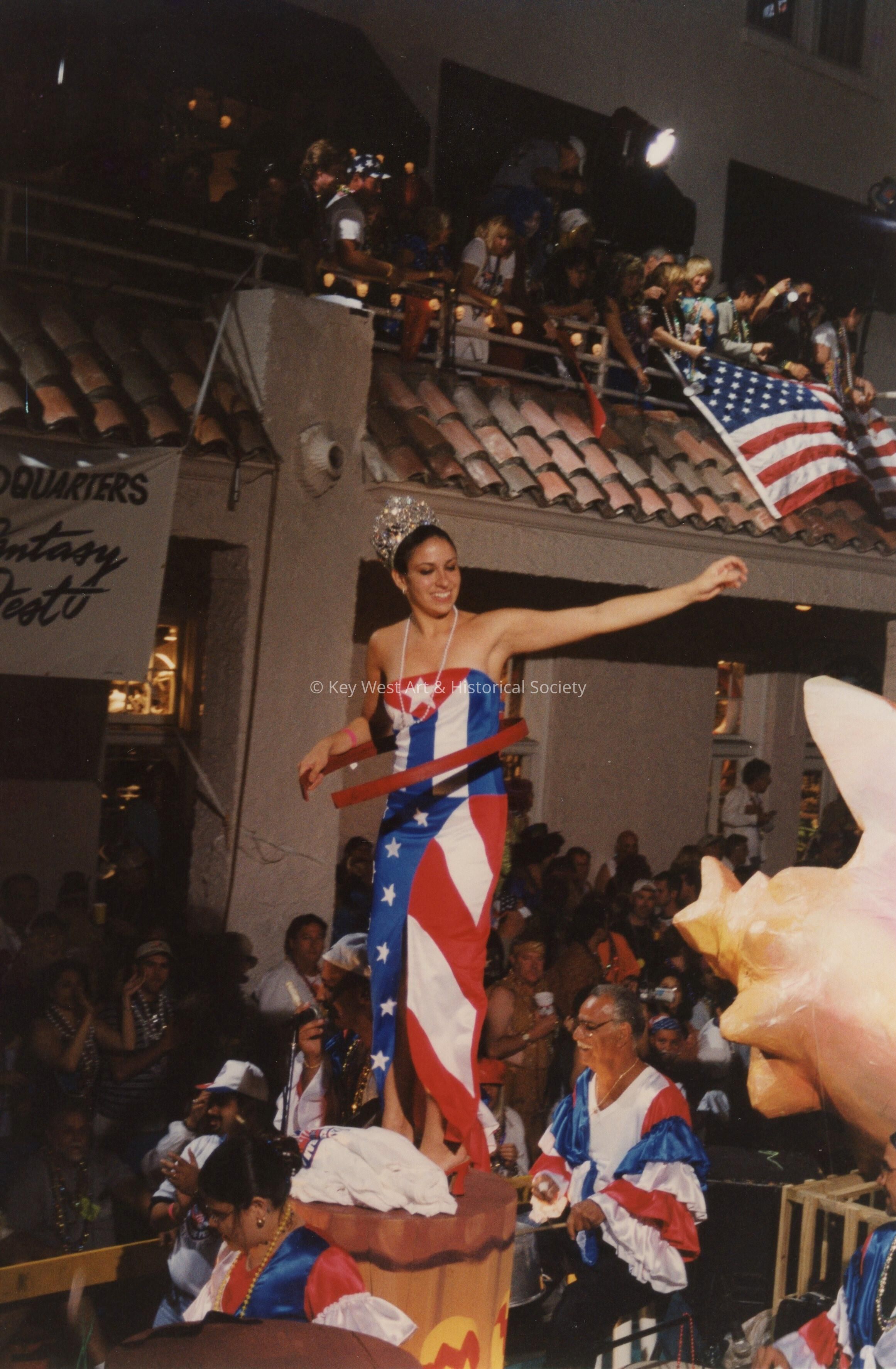 A float in the parade.