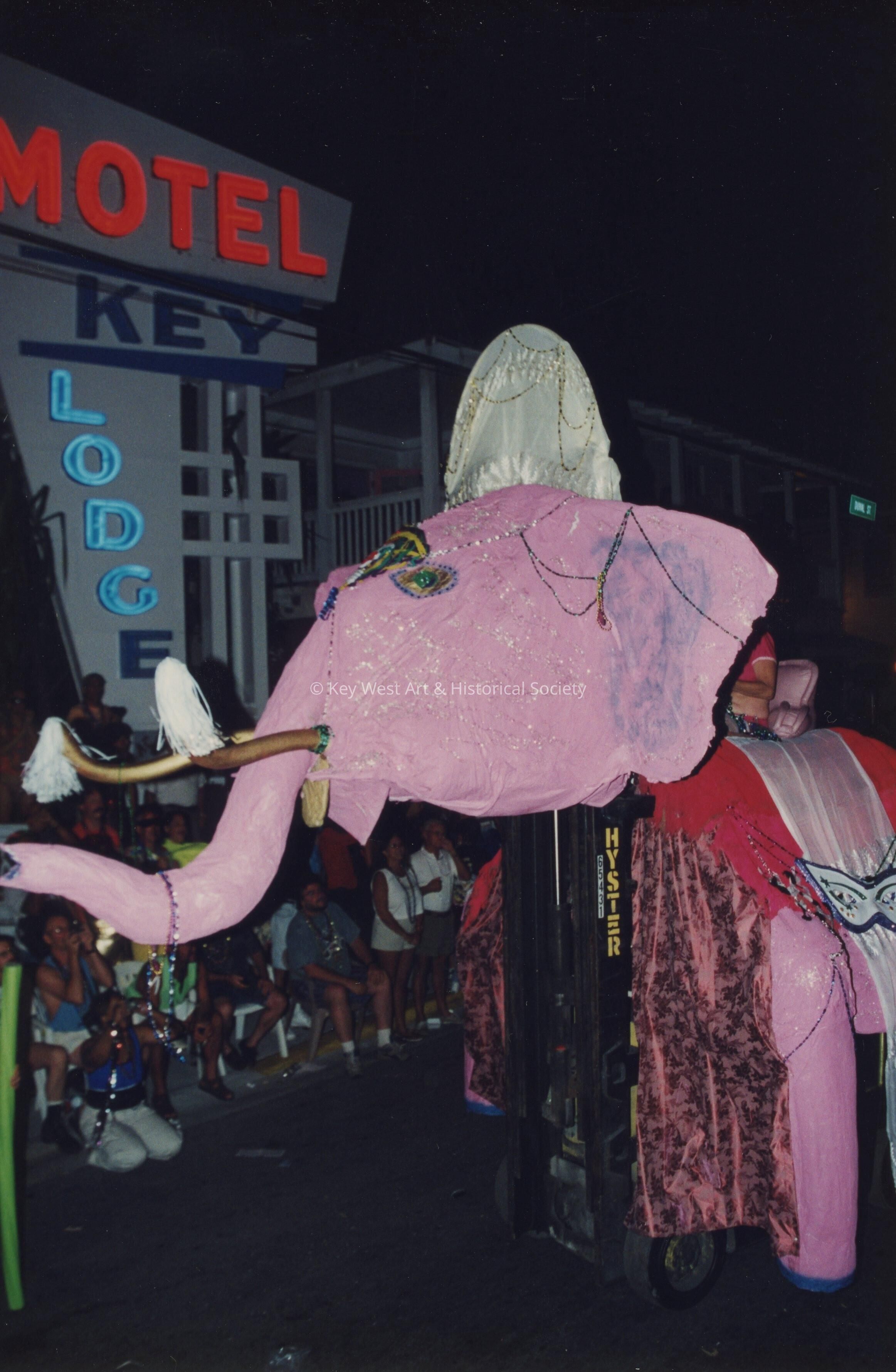 A float in the parade.