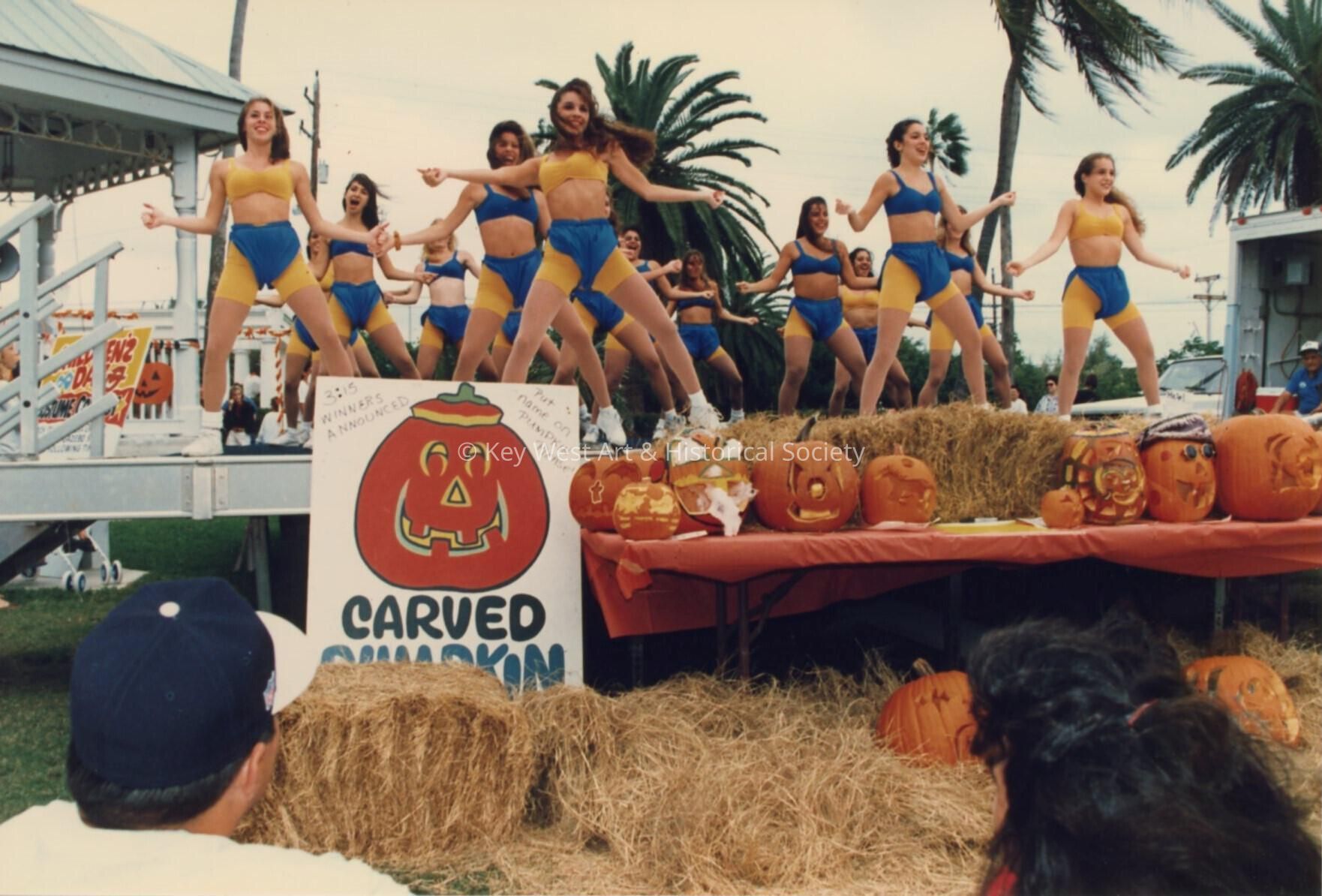 A group of unknown girls performing at Children's Day.
