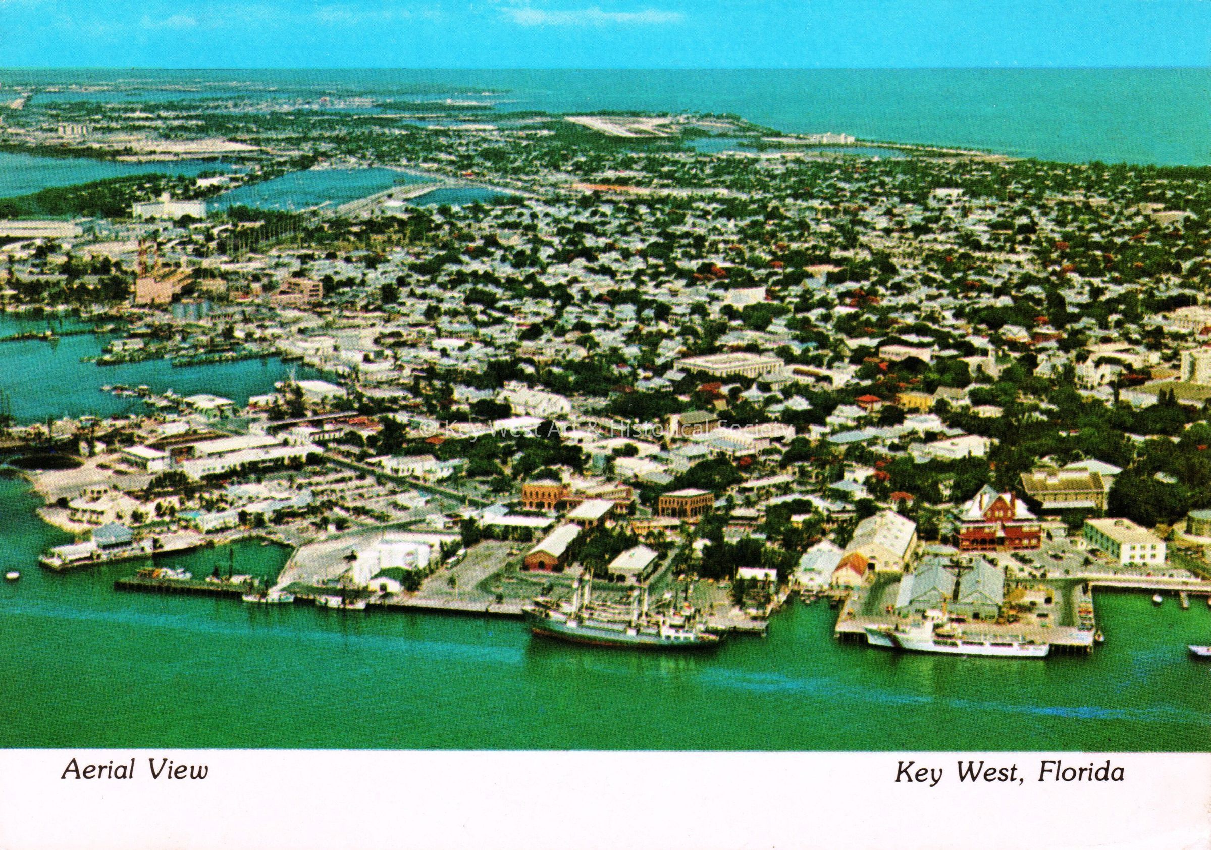 Aerial View, Key West, Florida; © Key West Art & Historical Society