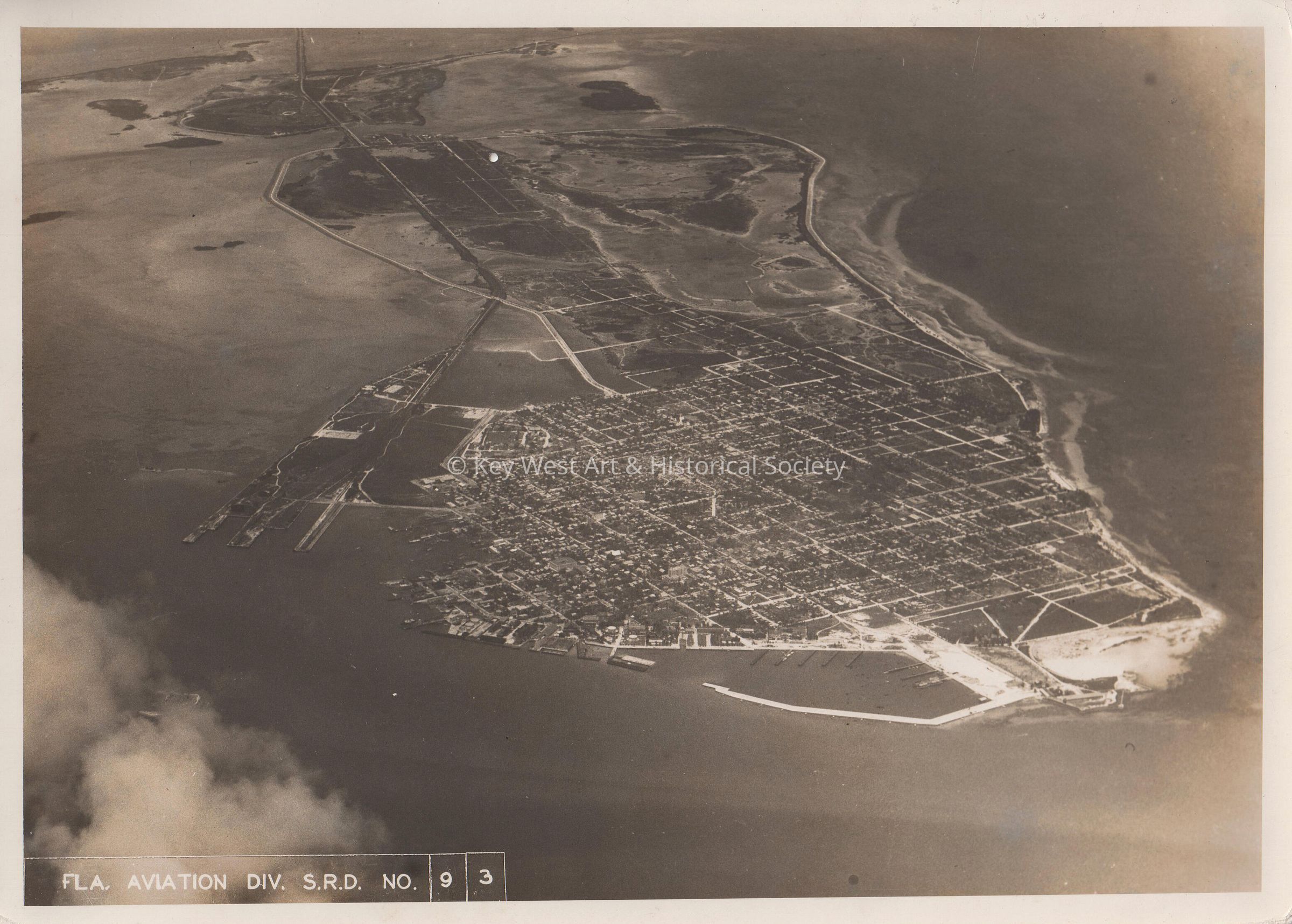 Aerial View of Key West; © Key West Art & Historical Society