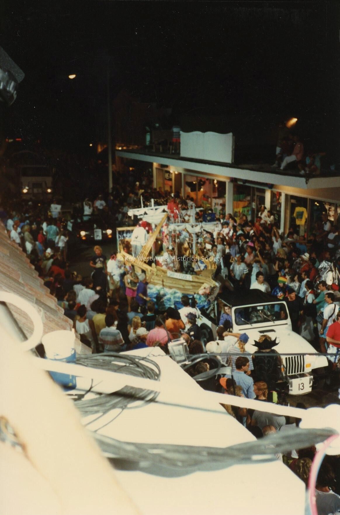 A float in the parade.