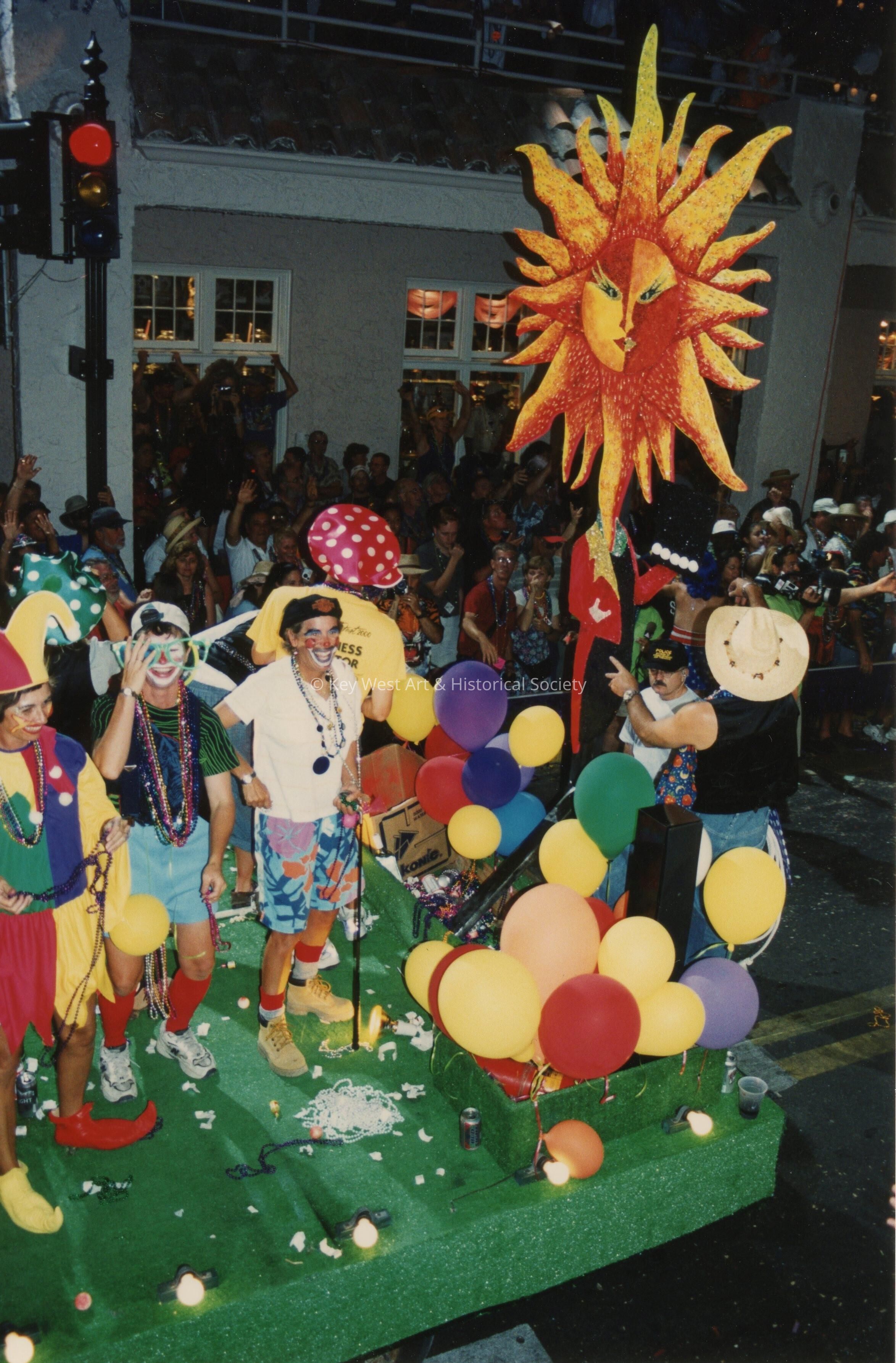 A float in the parade.