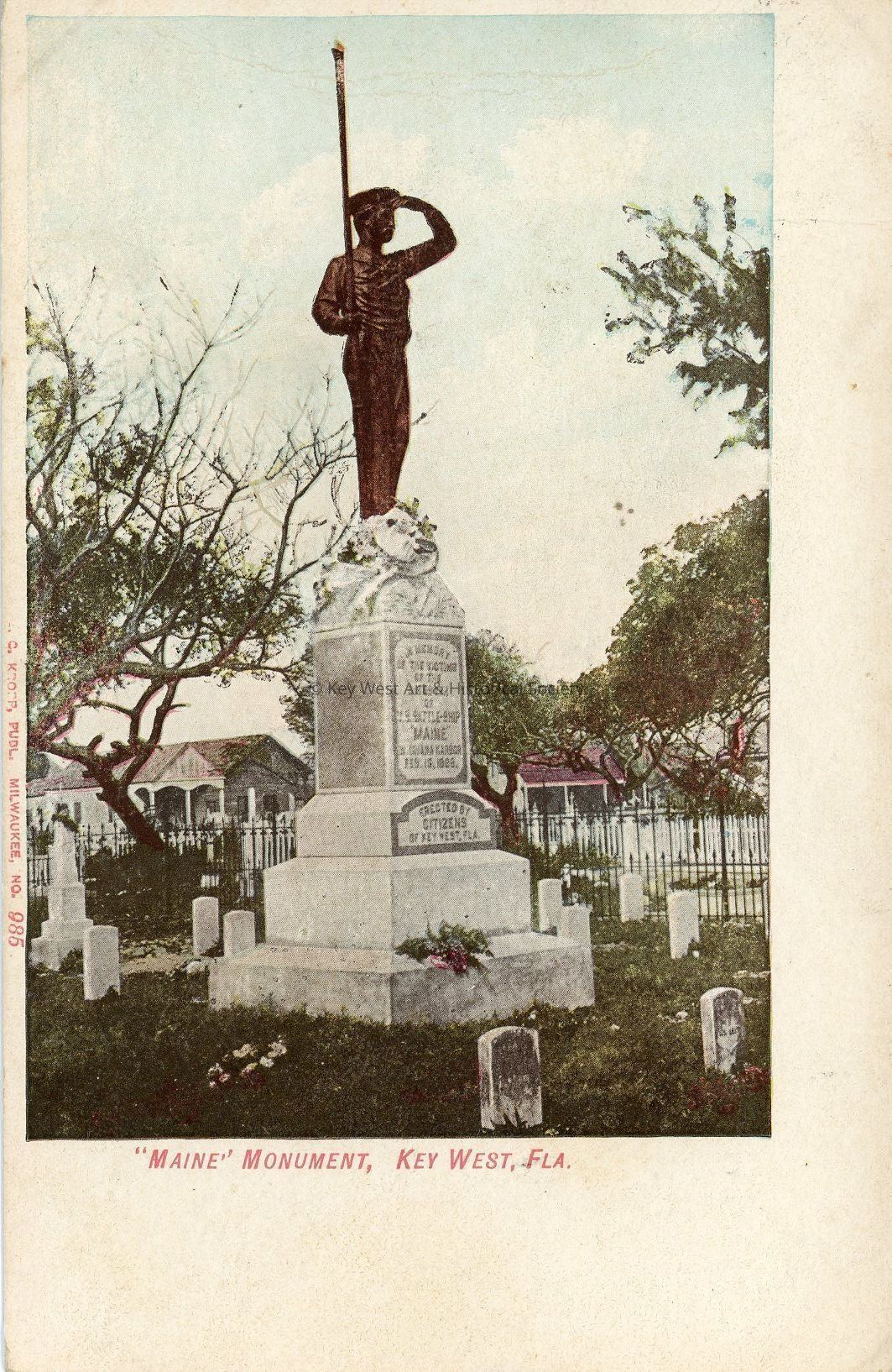 Maine Monument, Key West, Fla.; © Key West Art & Historical Society