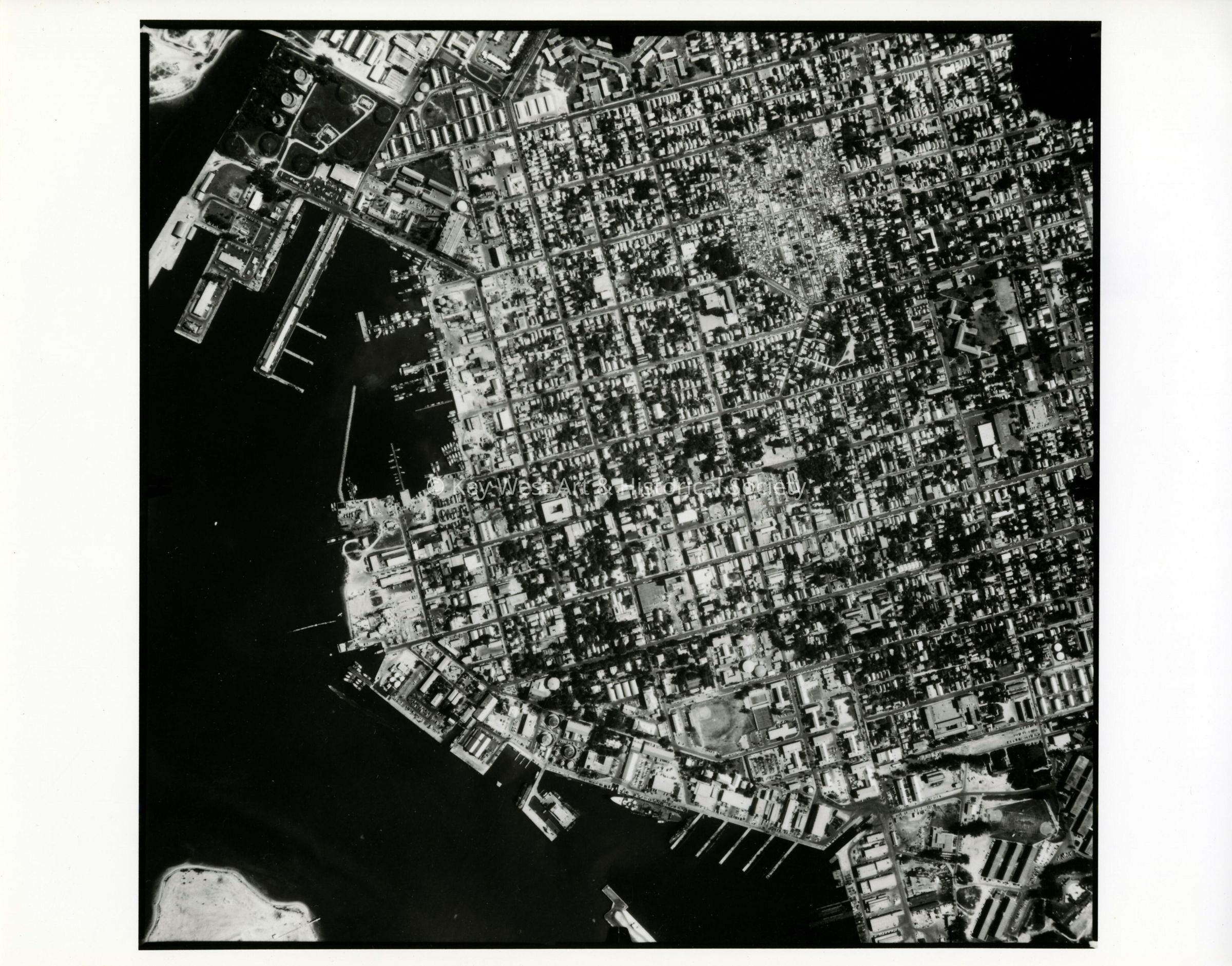 Aerial View of Naval Station Key West and Trumbo Point; © Key West Art & Historical Society