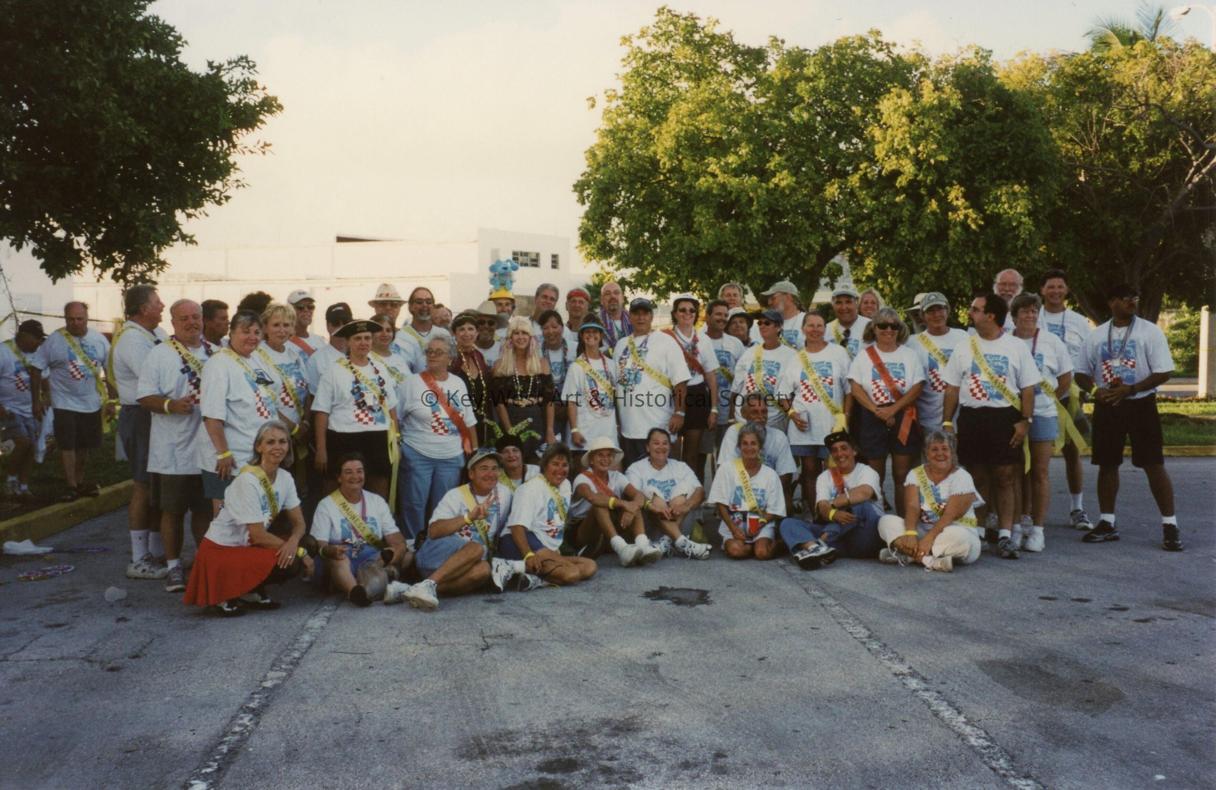 A group of unknown people.