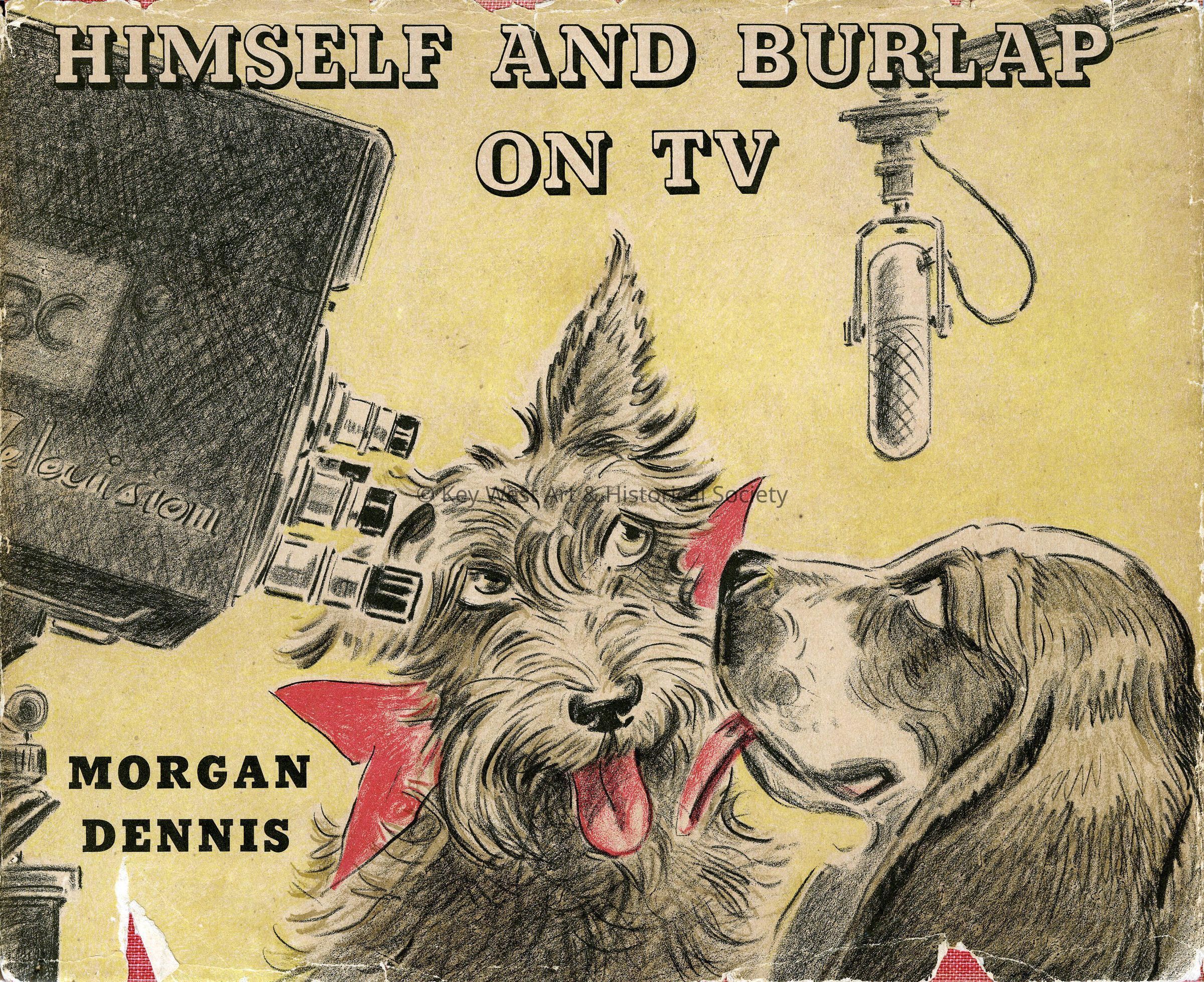 Himself and Burlap on TV; © Key West Art & Historical Society