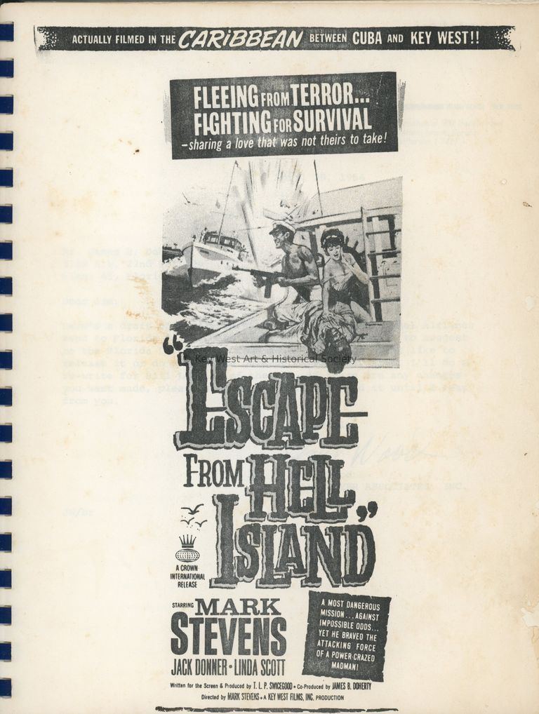 'Escape From Hell Island' Scrapbook; © Key West Art & Historical Society