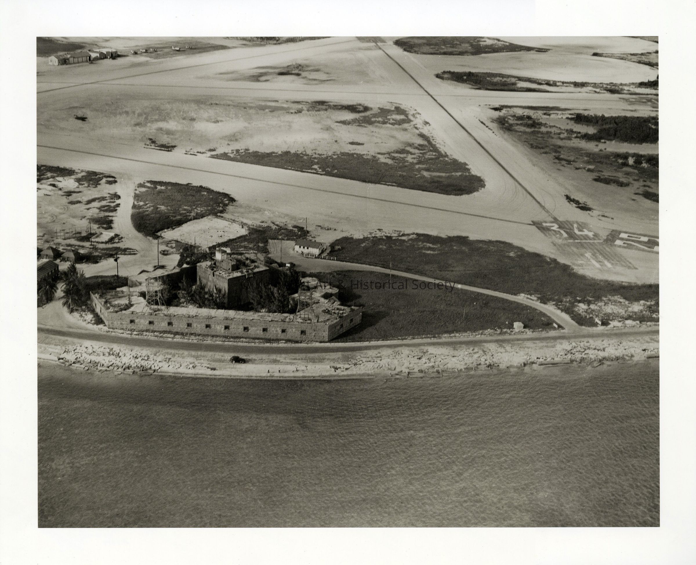 Aerial View of Fort East Martello; © Key West Art & Historical Society