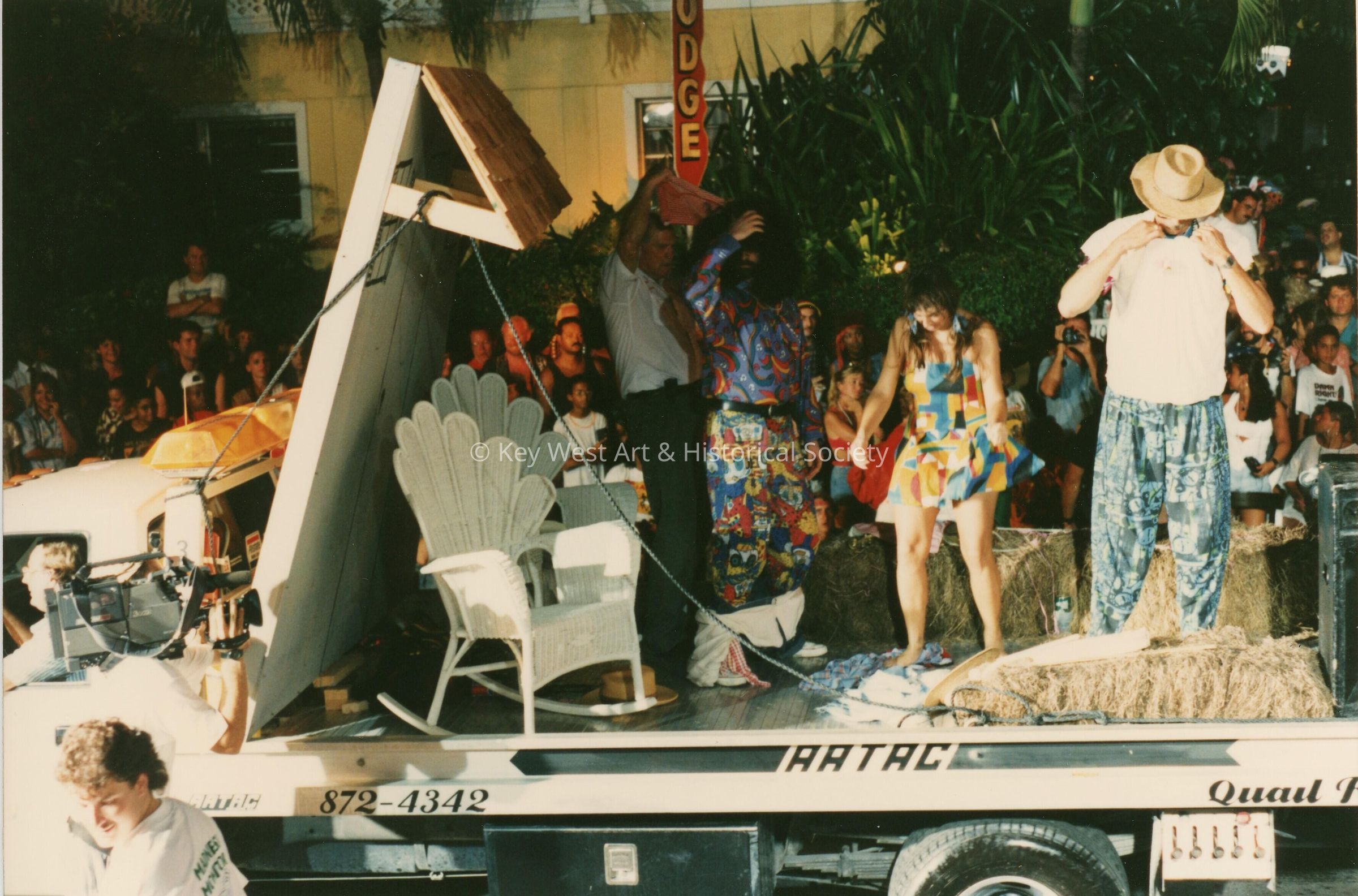 A float in the parade.