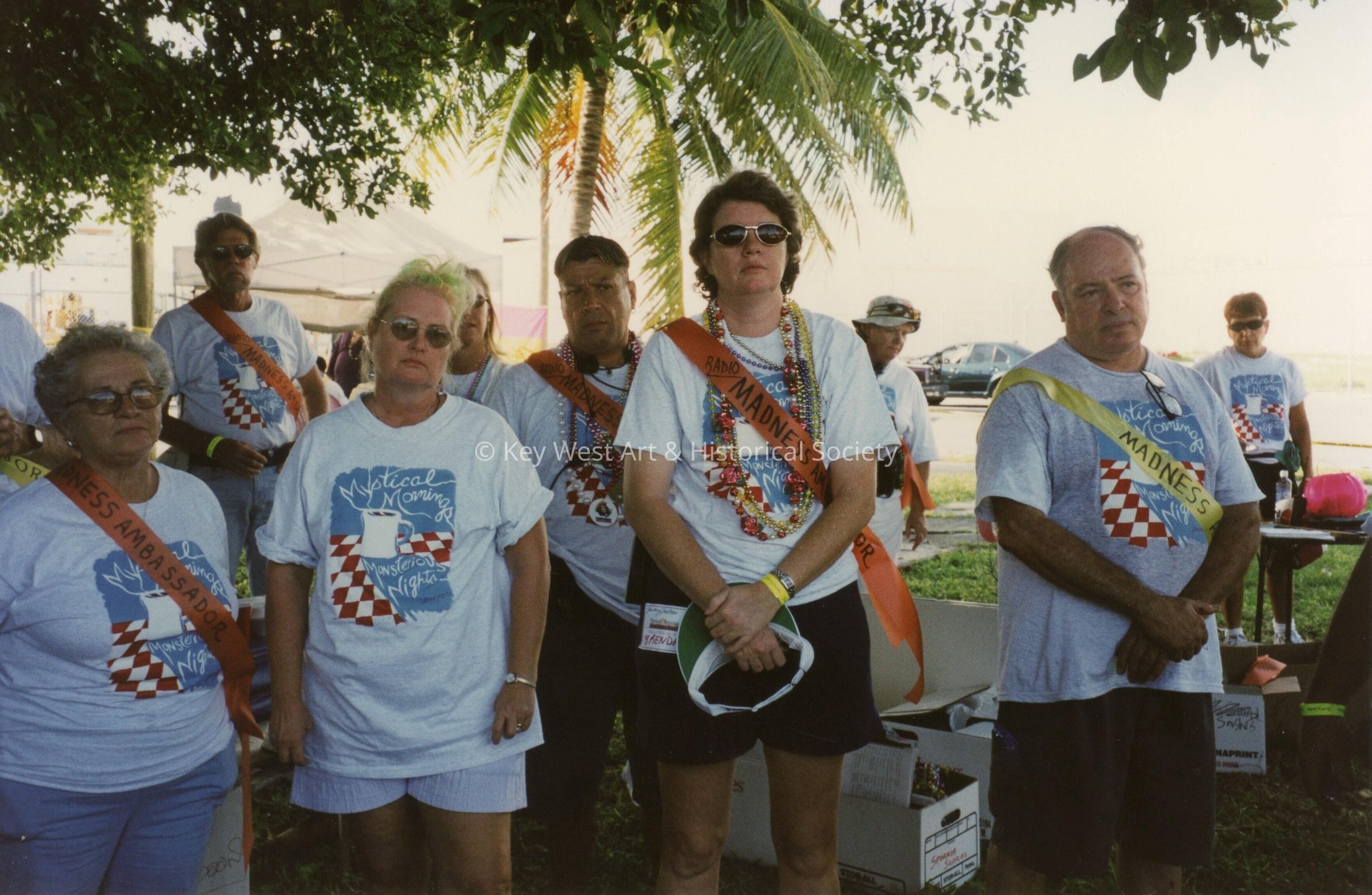 A group of unknown people.