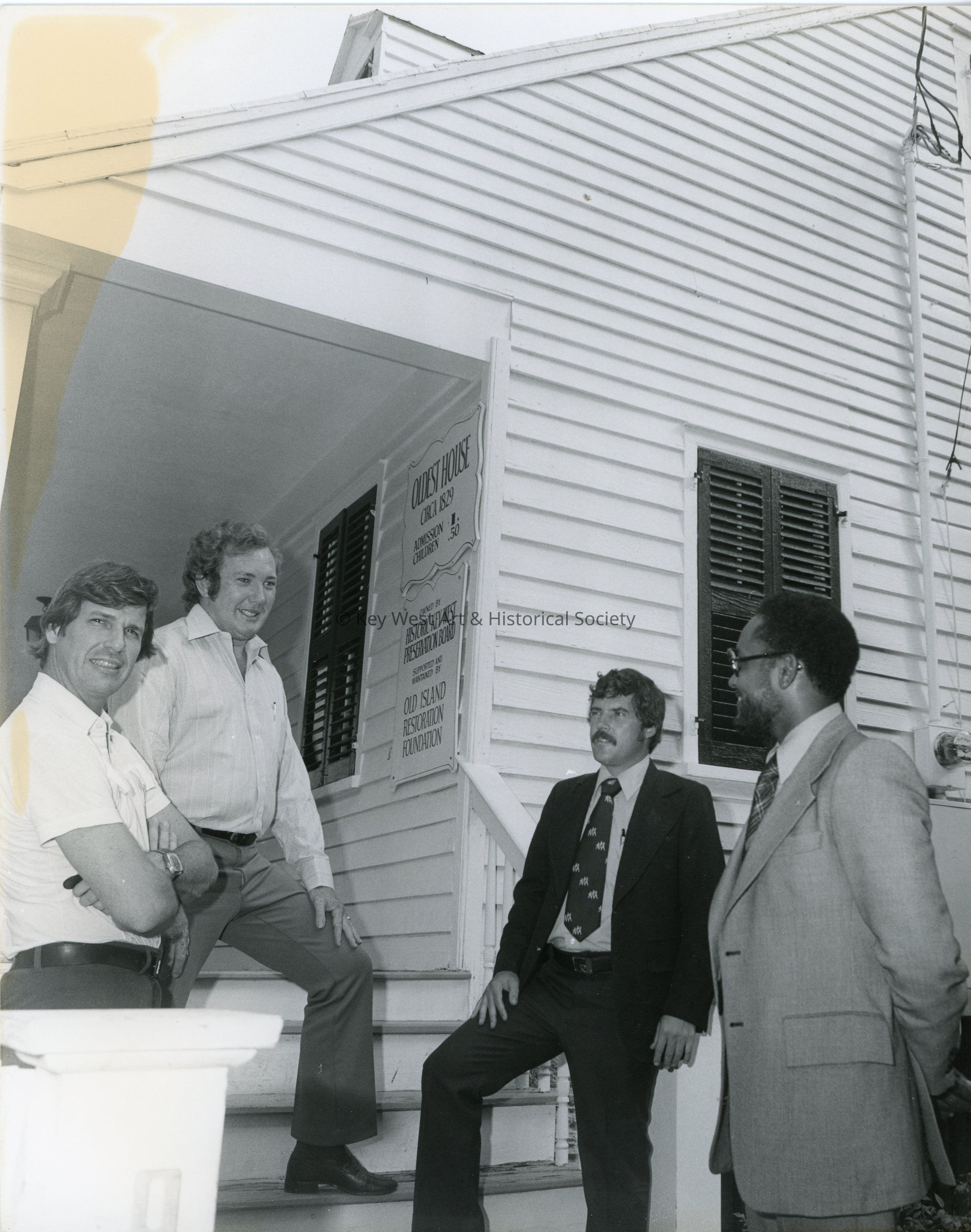 Alton Lowe and James Mastin at the Oldest House; © Key West Art & Historical Society