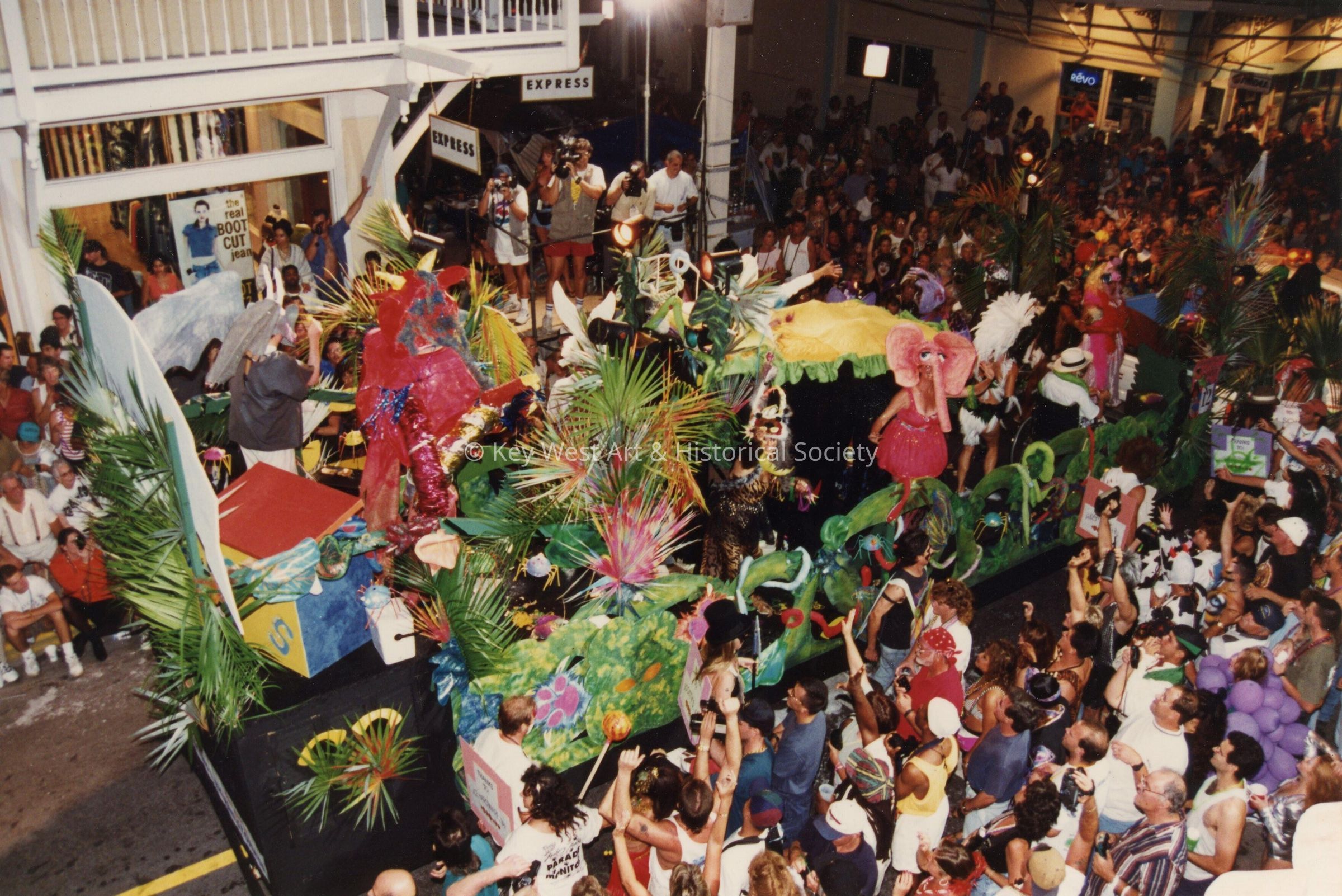 A float in the parade.